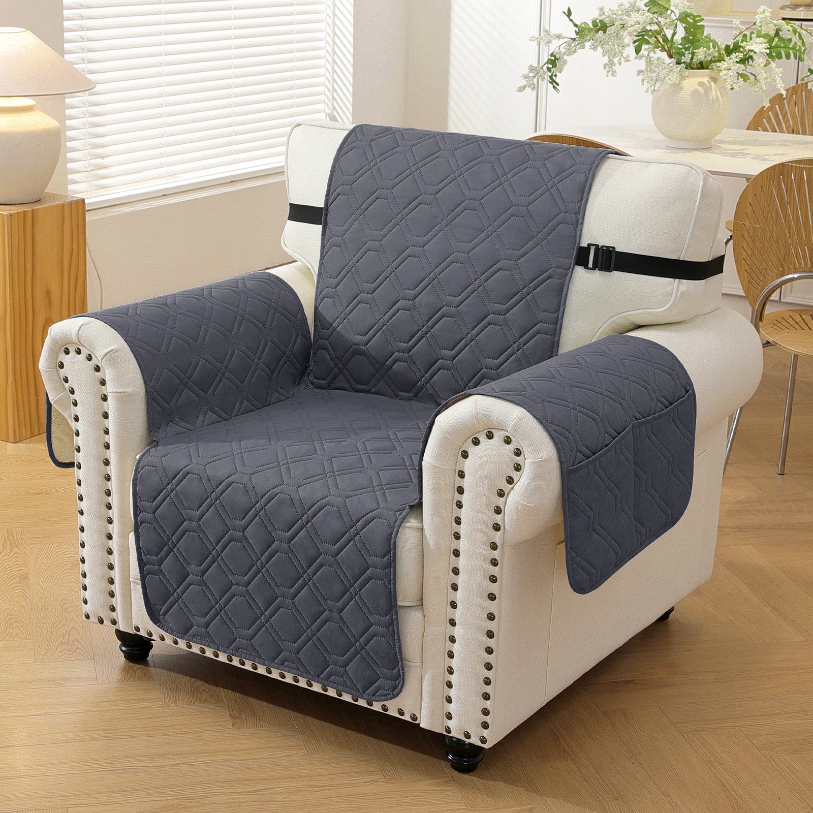imperméable Armchair canapé couverture with accoudoirs antidérapant Pockets