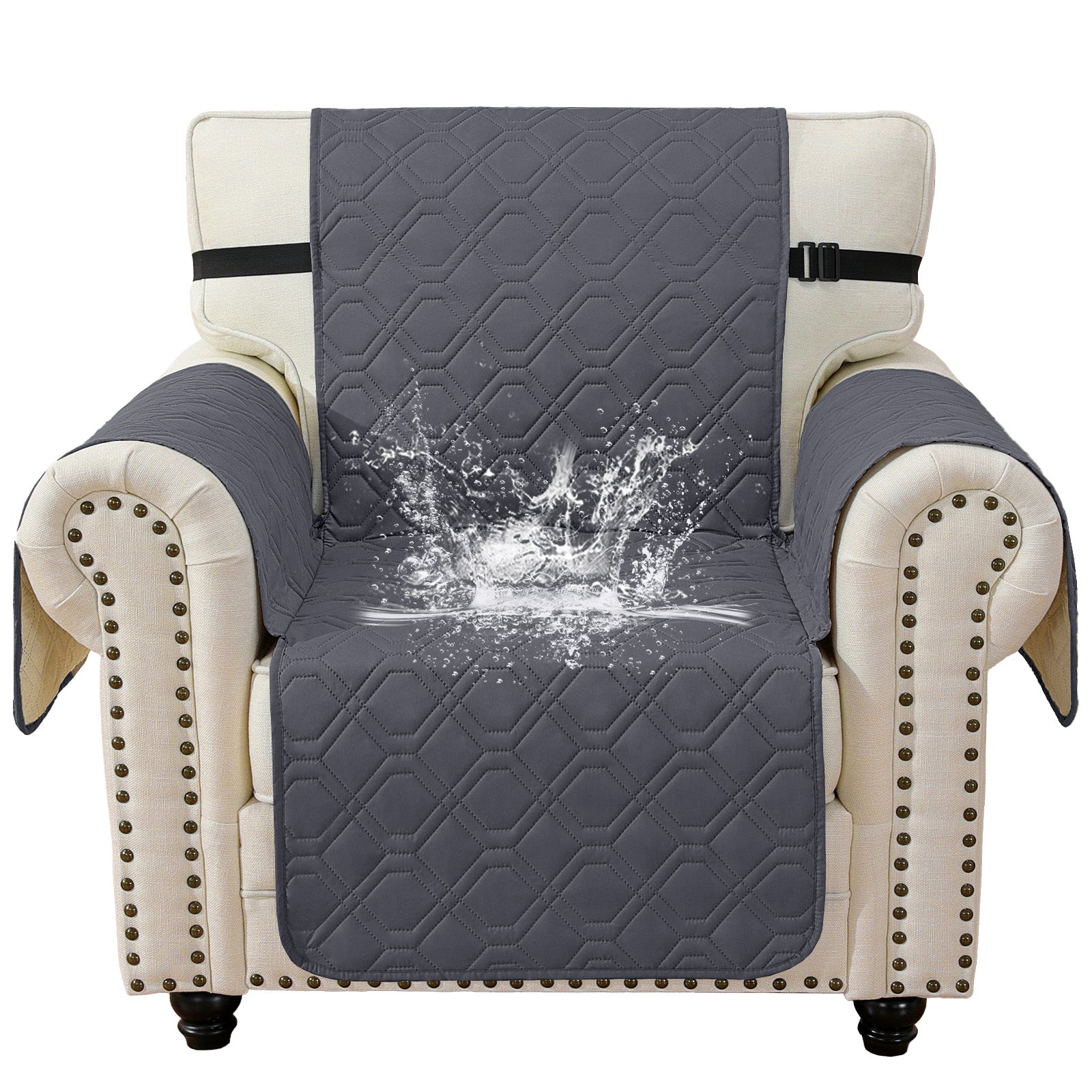 imperméable Armchair canapé couverture with accoudoirs antidérapant Pockets