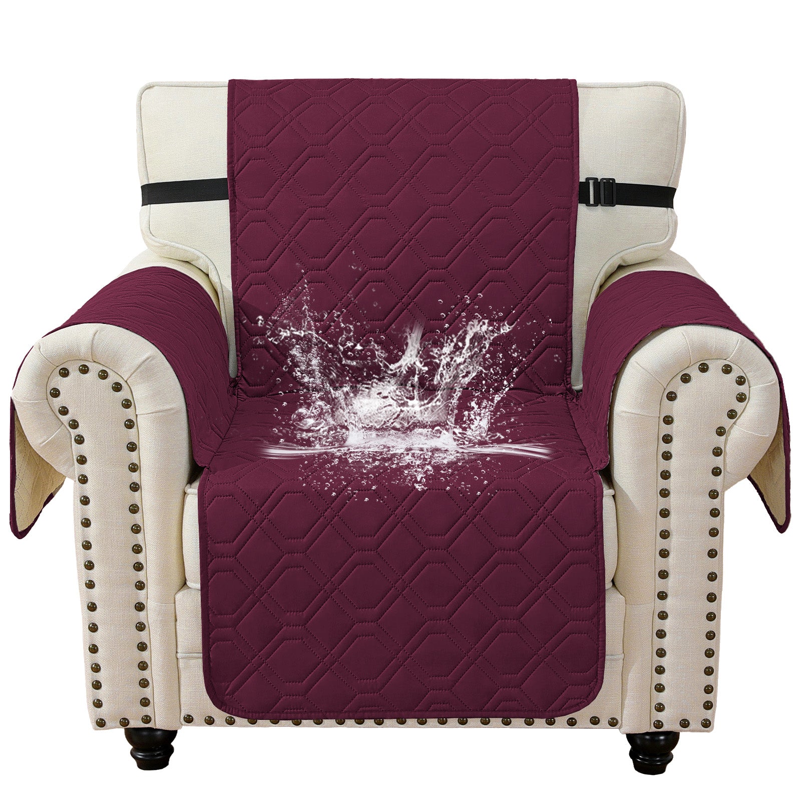 imperméable Armchair canapé couverture with accoudoirs antidérapant Pockets