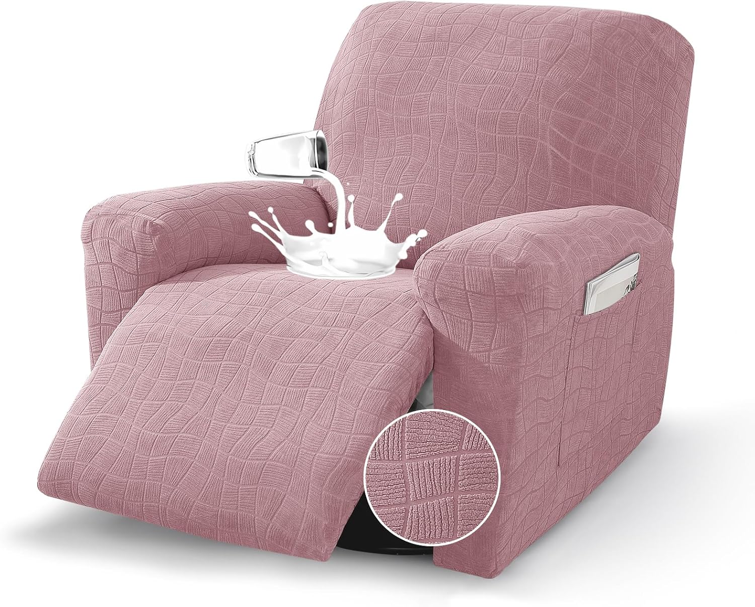 Ystyle 100% Waterproof Recliner Chair Cover Stretch Couch Cover Washable Slipcover Furniture Protector for Pets