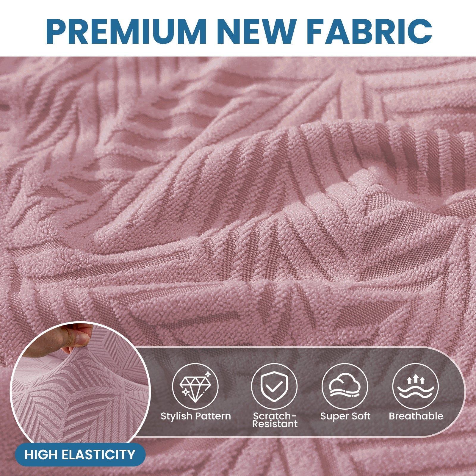 Ystyle 2-Seater Sofa Cover with Armrests, Stretch Sofa Cover, Universal Anti-Scratch Sofa Cover for Cats and Dogs, Non-Slip Sofa Cover, Washable Stain-Resistant Sofa Cover