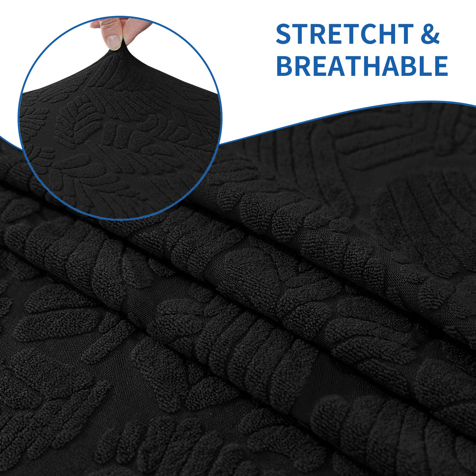 YSTYLE Stretch 4 Seater Sofa Cover with Armrests Anti Slip-YSTYLE