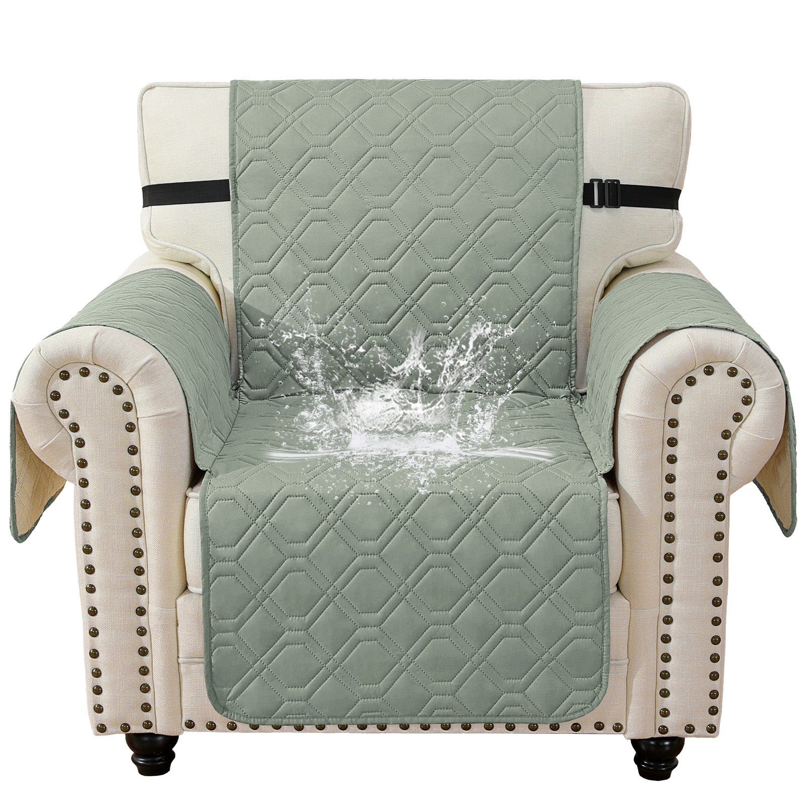 imperméable Armchair canapé couverture with accoudoirs antidérapant Pockets