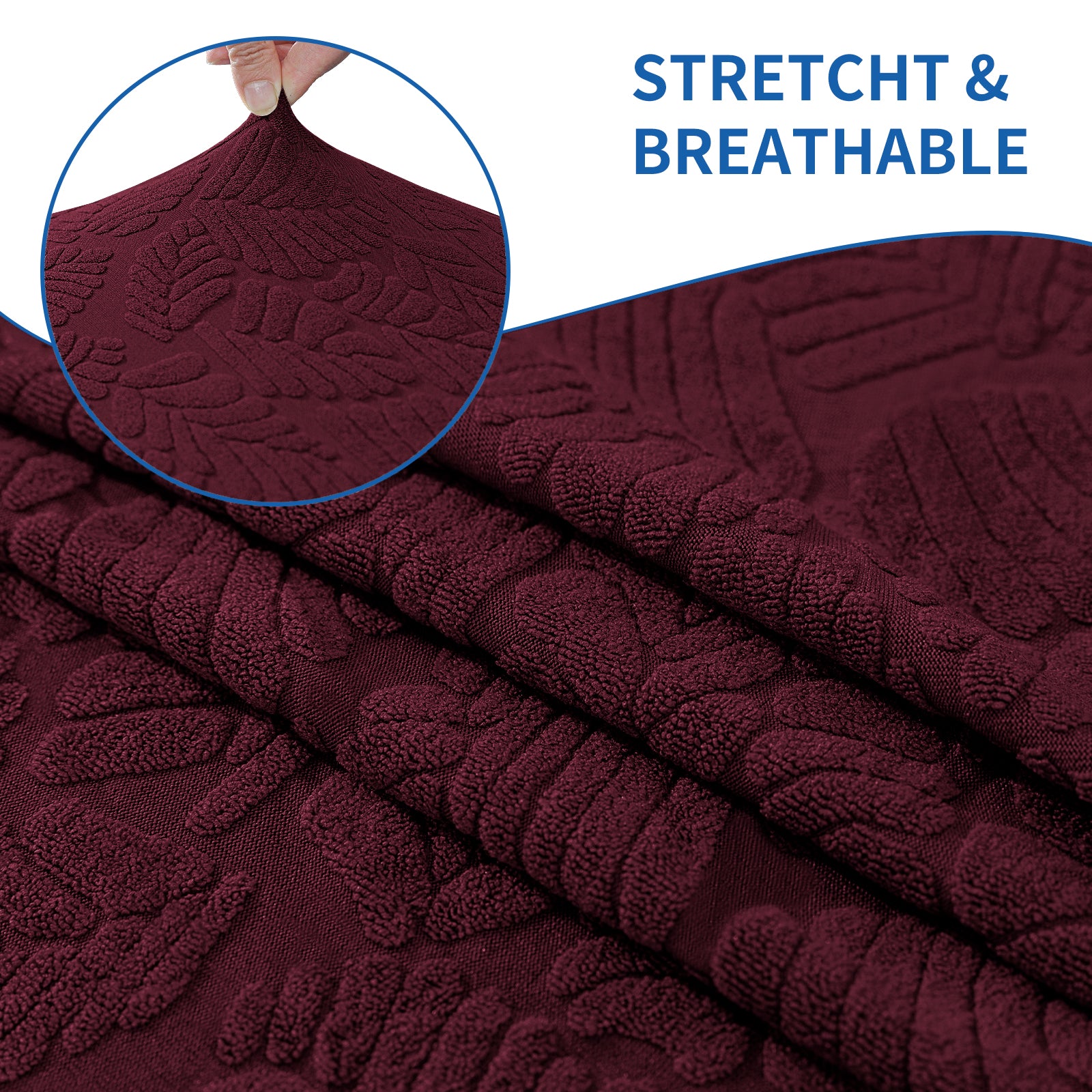 YSTYLE Stretch 4 Seater Sofa Cover with Armrests Anti Slip-YSTYLE