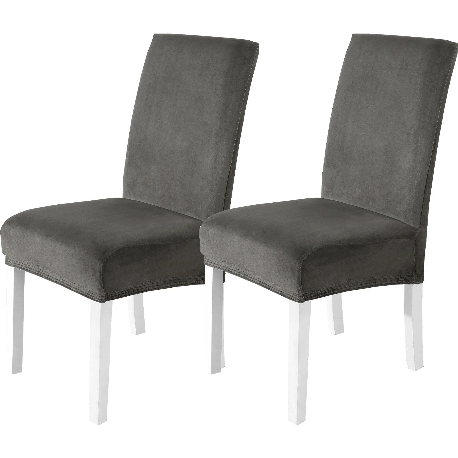 YSTYLE Velvet Chair Covers 2 pcs – Stretch Fit, Universal Use, High Back, Soft & Protective