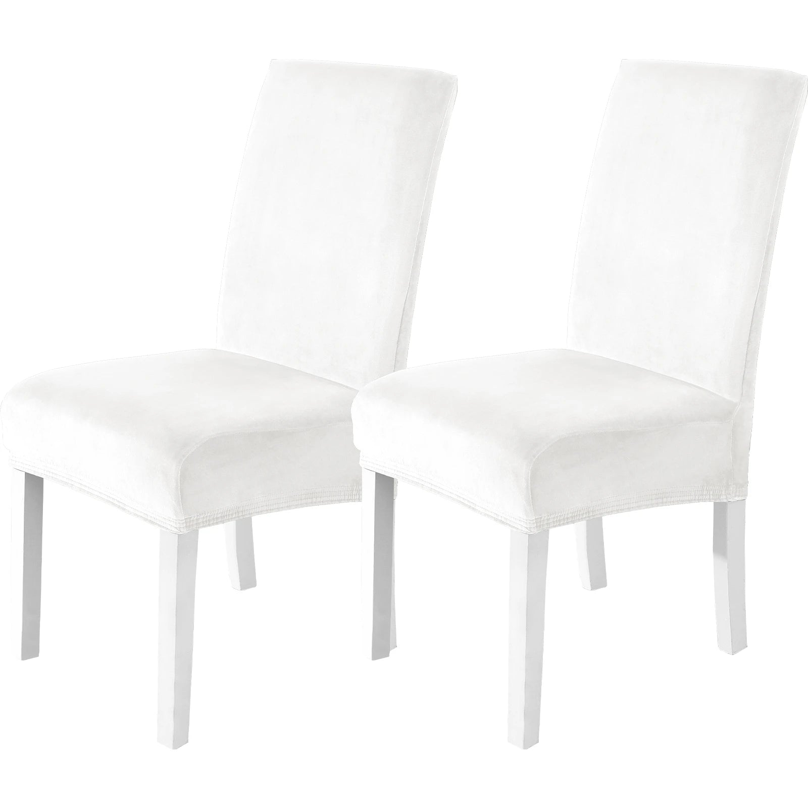 YSTYLE Velvet Chair Covers 2 pcs – Stretch Fit, Universal Use, High Back, Soft & Protective