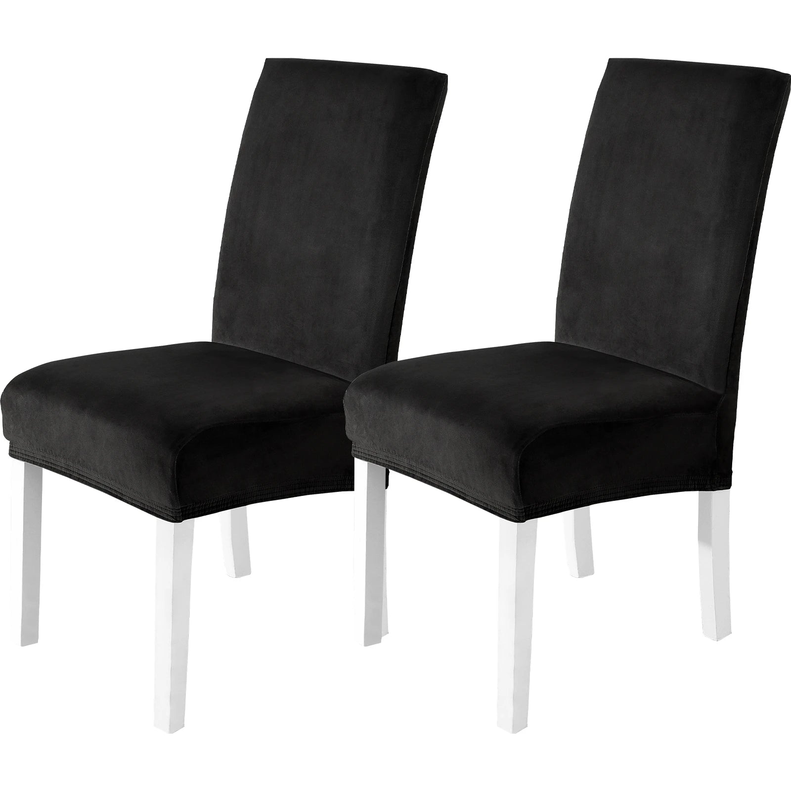 YSTYLE Velvet Chair Covers 2 pcs – Stretch Fit, Universal Use, High Back, Soft & Protective