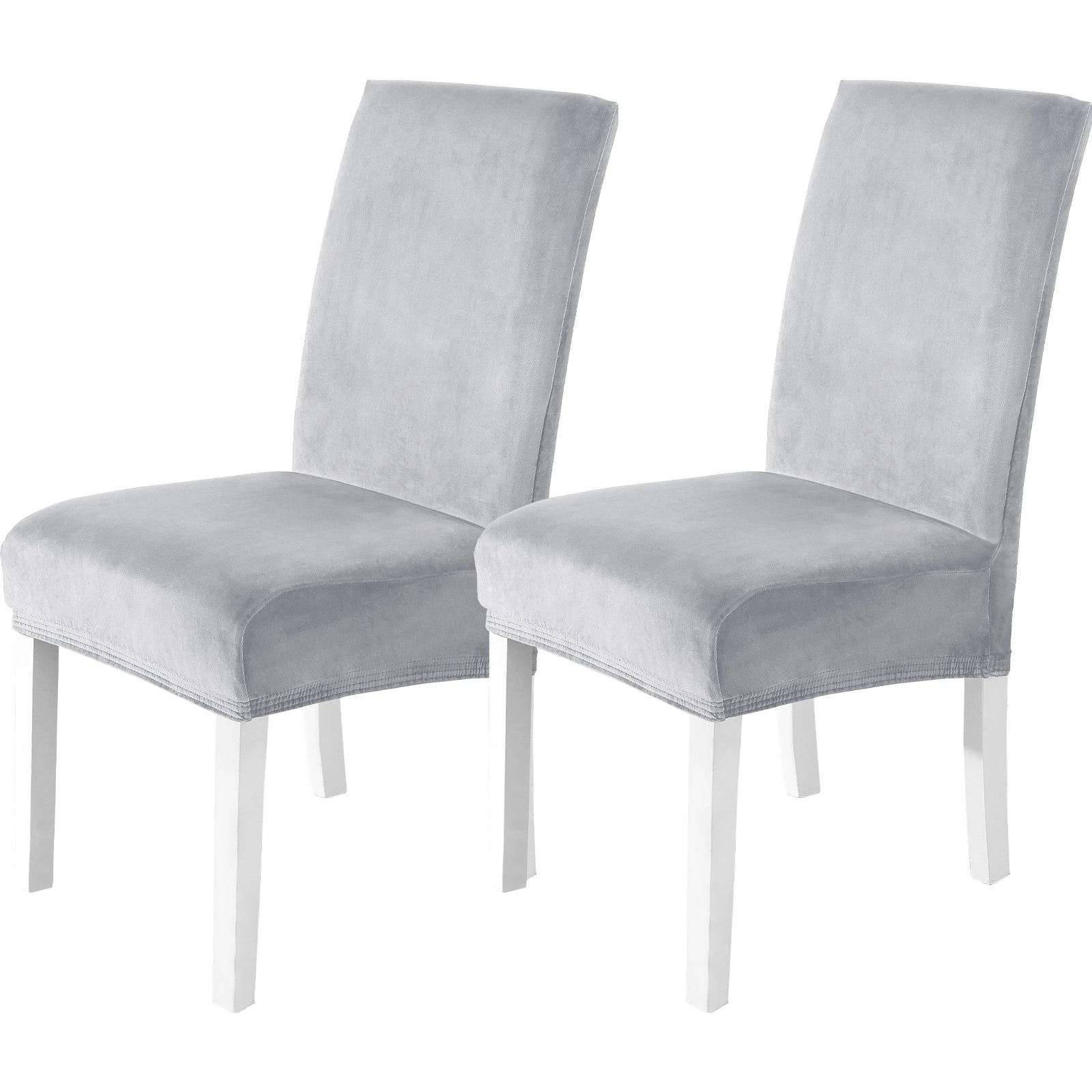 YSTYLE Velvet Chair Covers 2 pcs – Stretch Fit, Universal Use, High Back, Soft & Protective