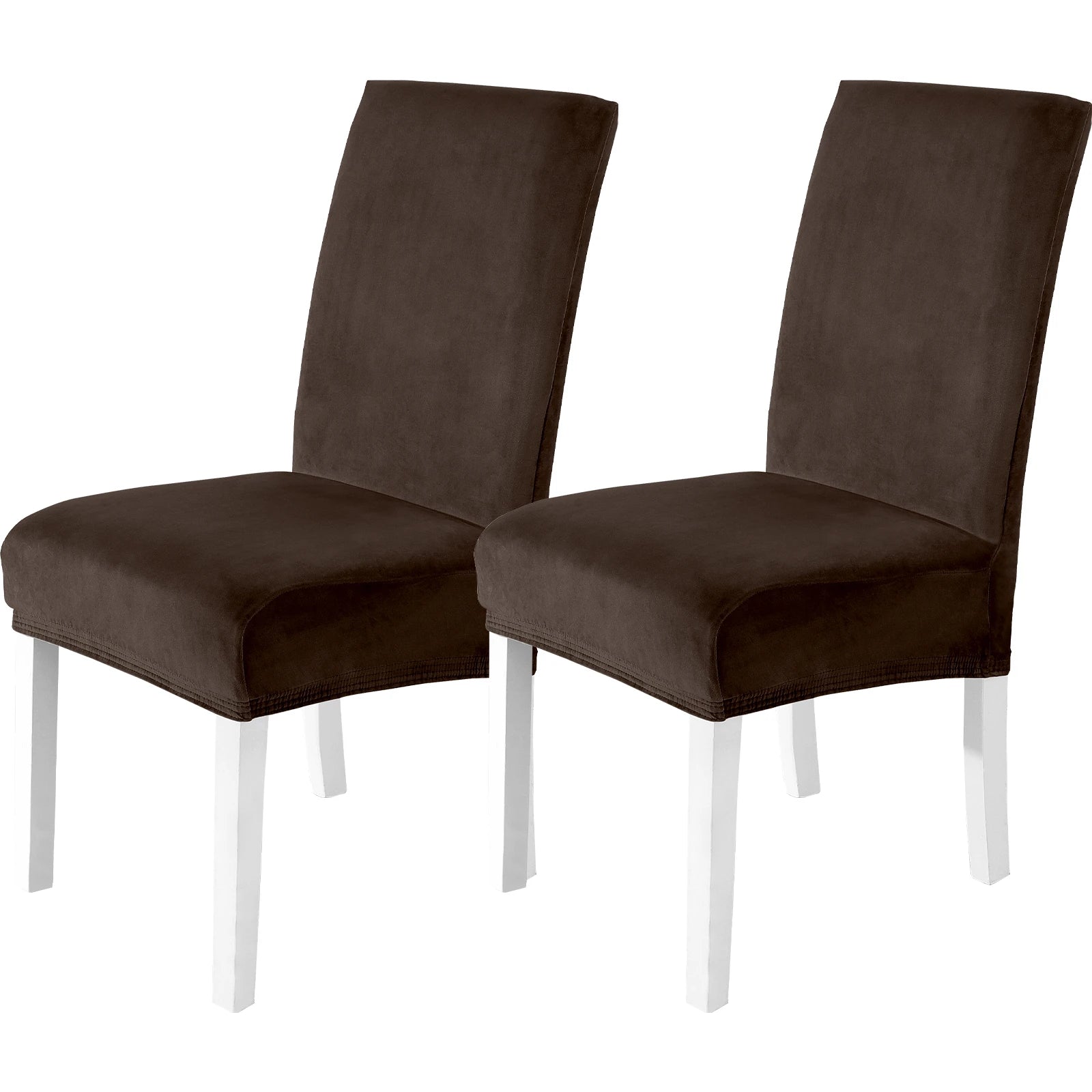 YSTYLE Velvet Chair Covers 2 pcs – Stretch Fit, Universal Use, High Back, Soft & Protective