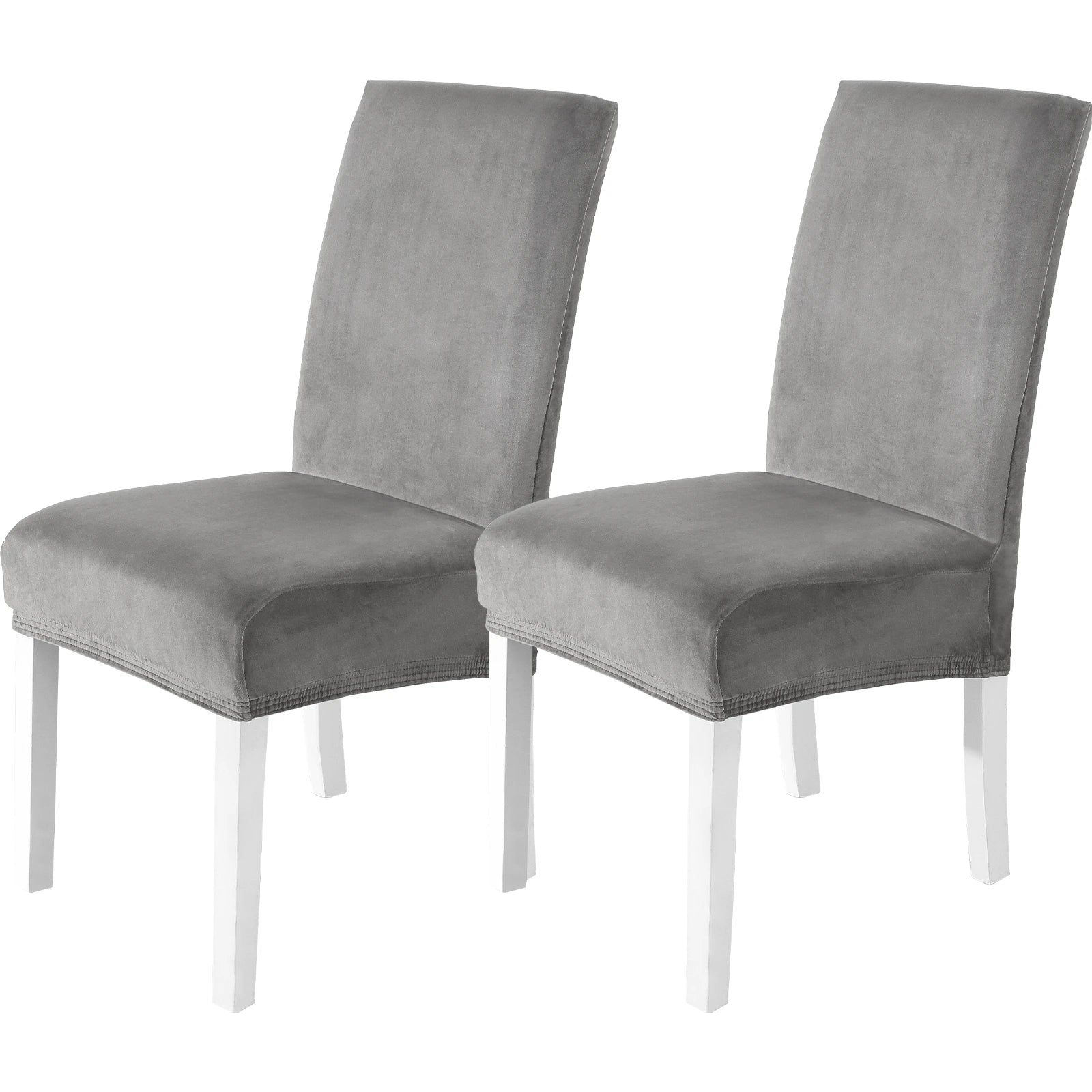 YSTYLE Velvet Chair Covers 2 pcs – Stretch Fit, Universal Use, High Back, Soft & Protective