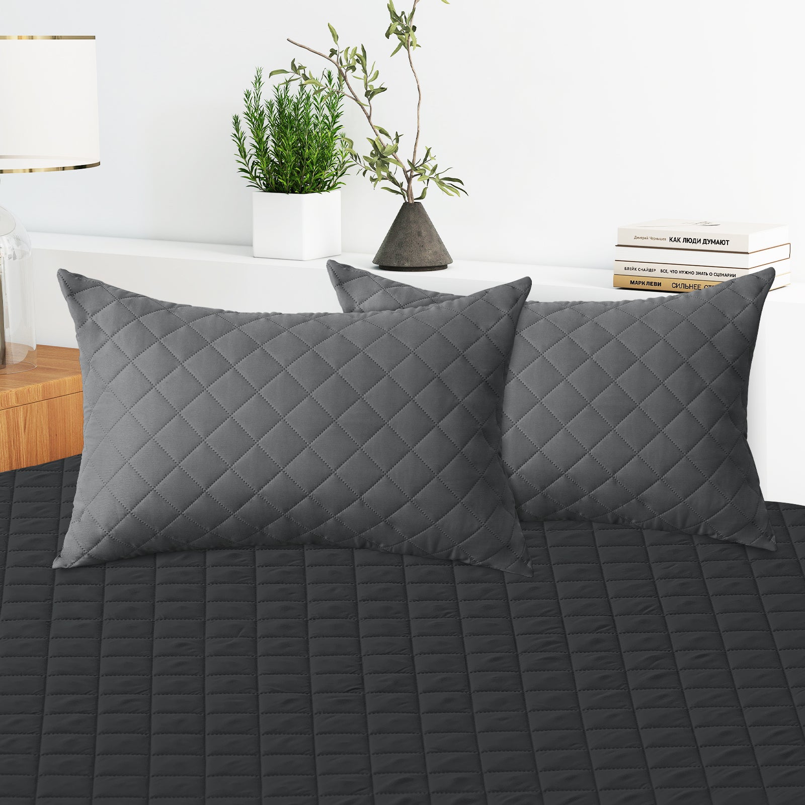 YSTYLE 2 Waterproof Pillowcases 50x80cm Breathable Anti Mite-YSTYLE