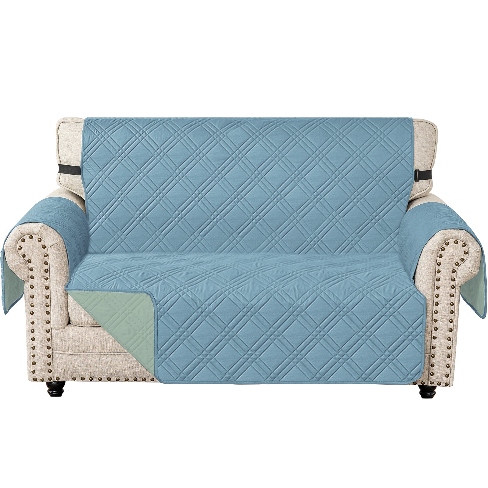 Ystyle Waterproof 2 Seater Sofa Cover with Armrests Anti-Slip-YSTYLE