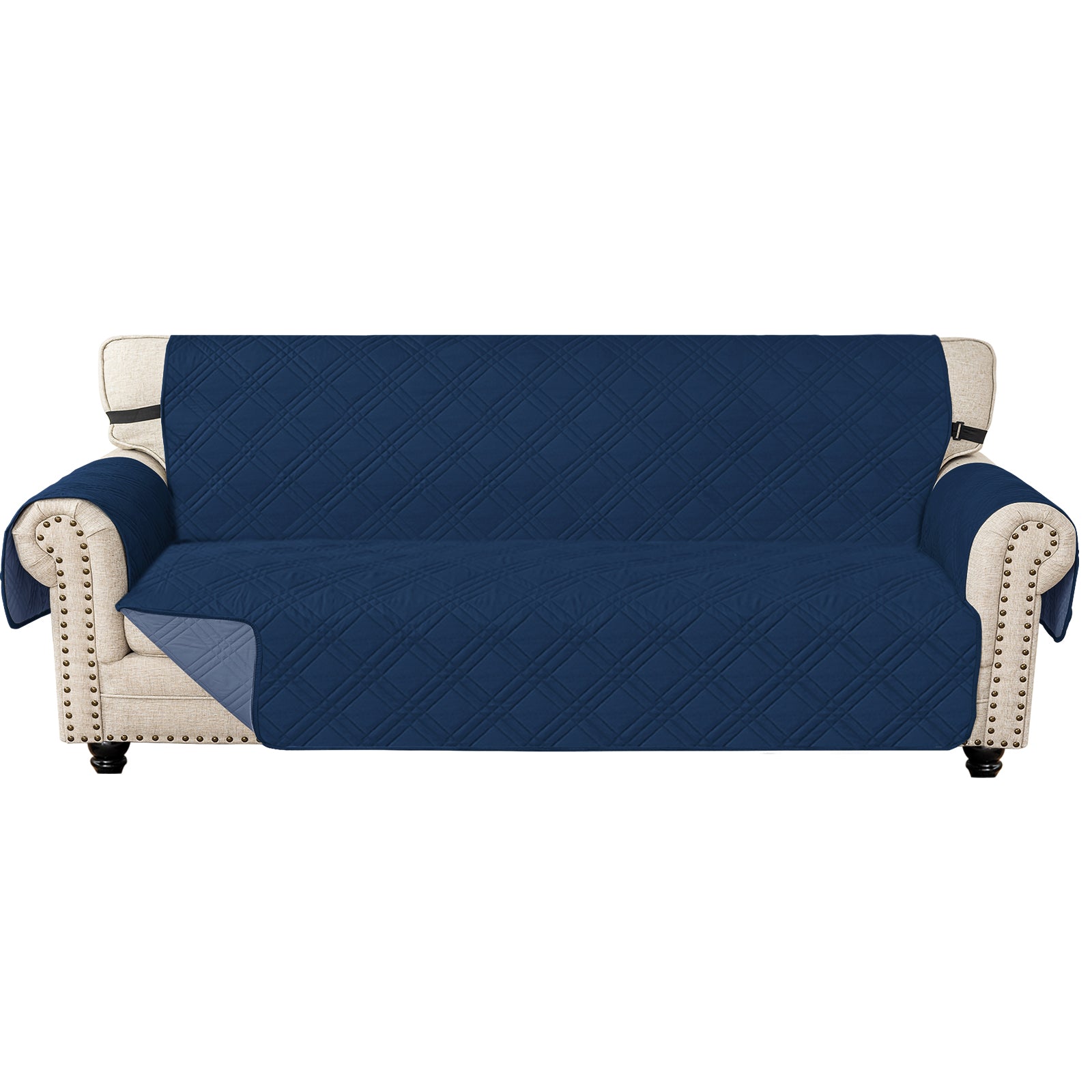 Ystyle Reversible 4 Seater Sofa Cover with Armrests Anti-Slip-YSTYLE