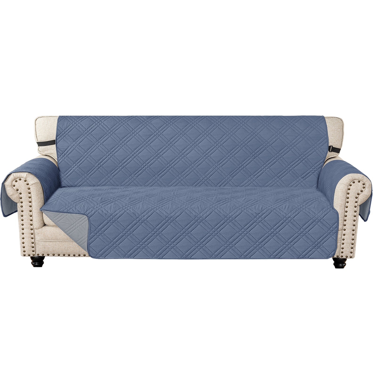 Ystyle Reversible 4 Seater Sofa Cover with Armrests Anti-Slip-YSTYLE