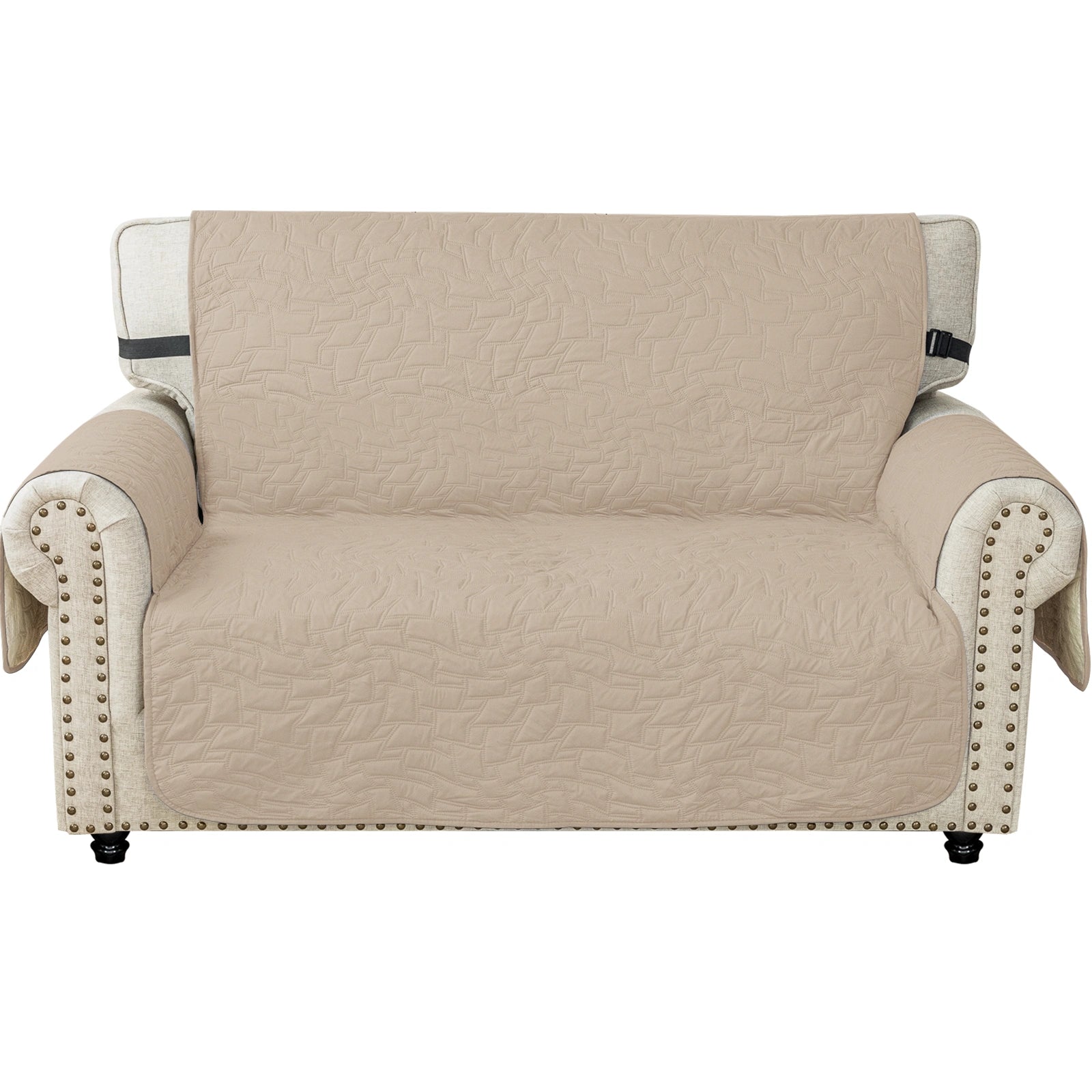 YSTYLE Waterproof 2 Seater Sofa Cover with Armrests Anti-Slip-YSTYLE