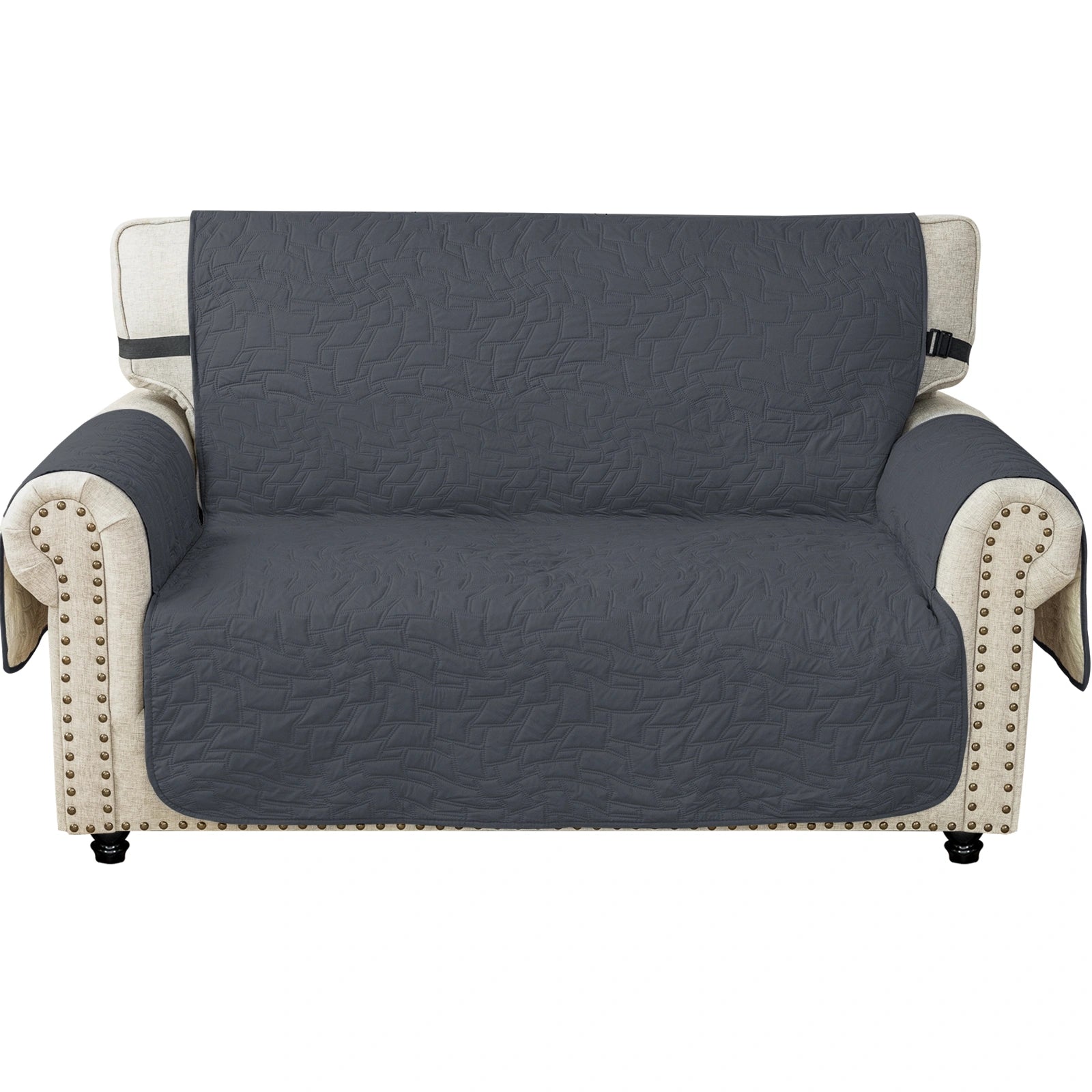 YSTYLE Waterproof 2 Seater Sofa Cover with Armrests Anti-Slip-YSTYLE