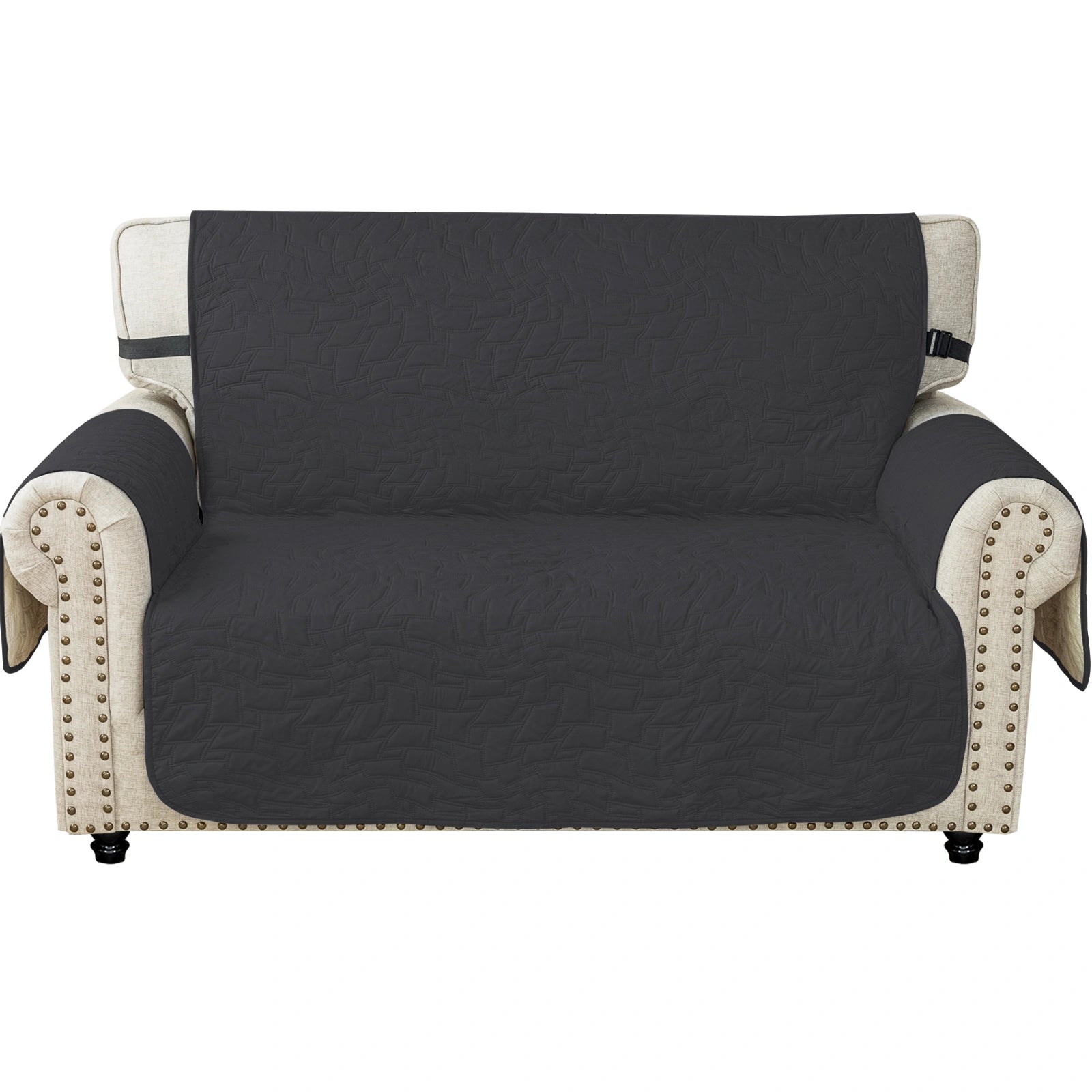 YSTYLE Waterproof 2 Seater Sofa Cover with Armrests Anti-Slip-YSTYLE