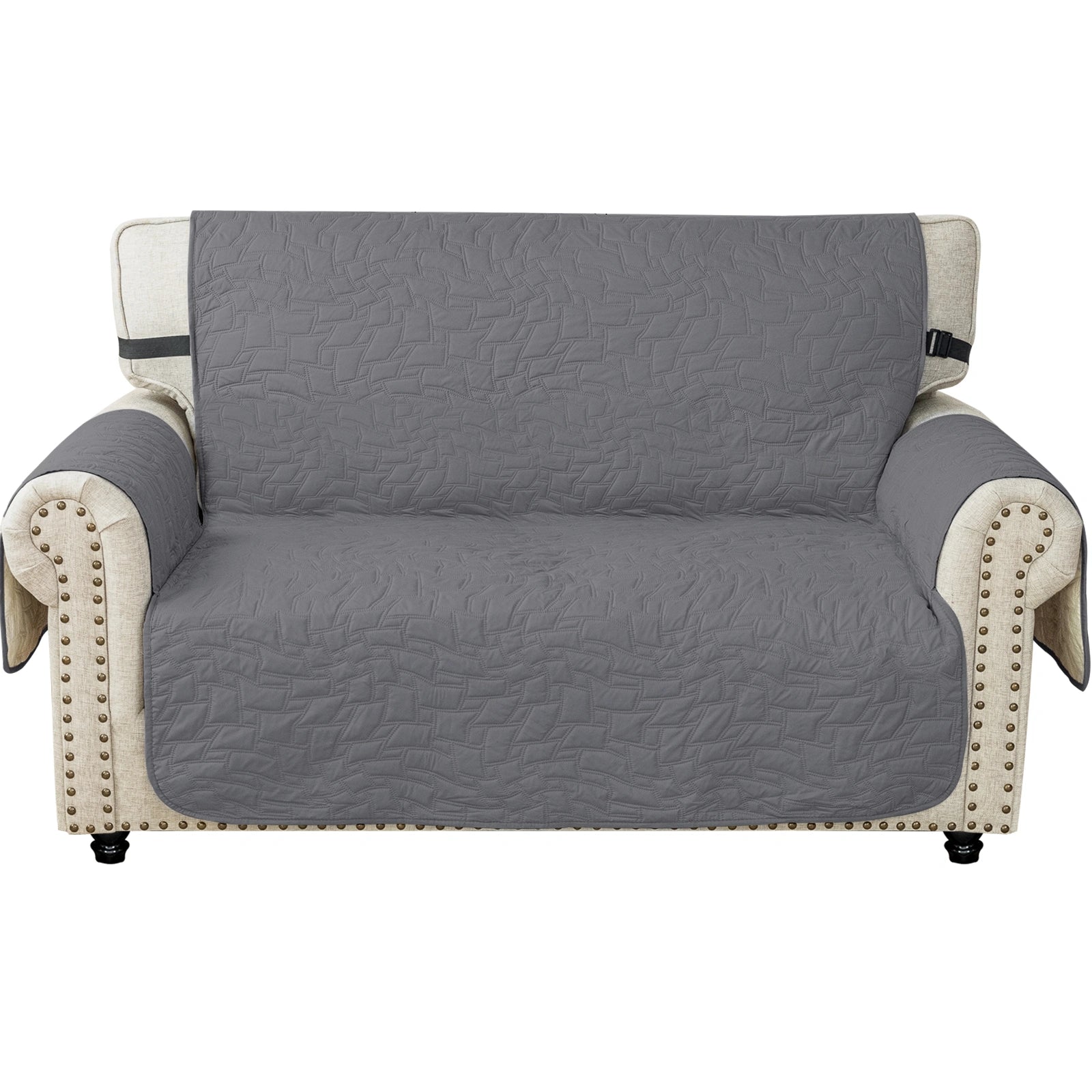 YSTYLE Waterproof 2 Seater Sofa Cover with Armrests Anti-Slip-YSTYLE