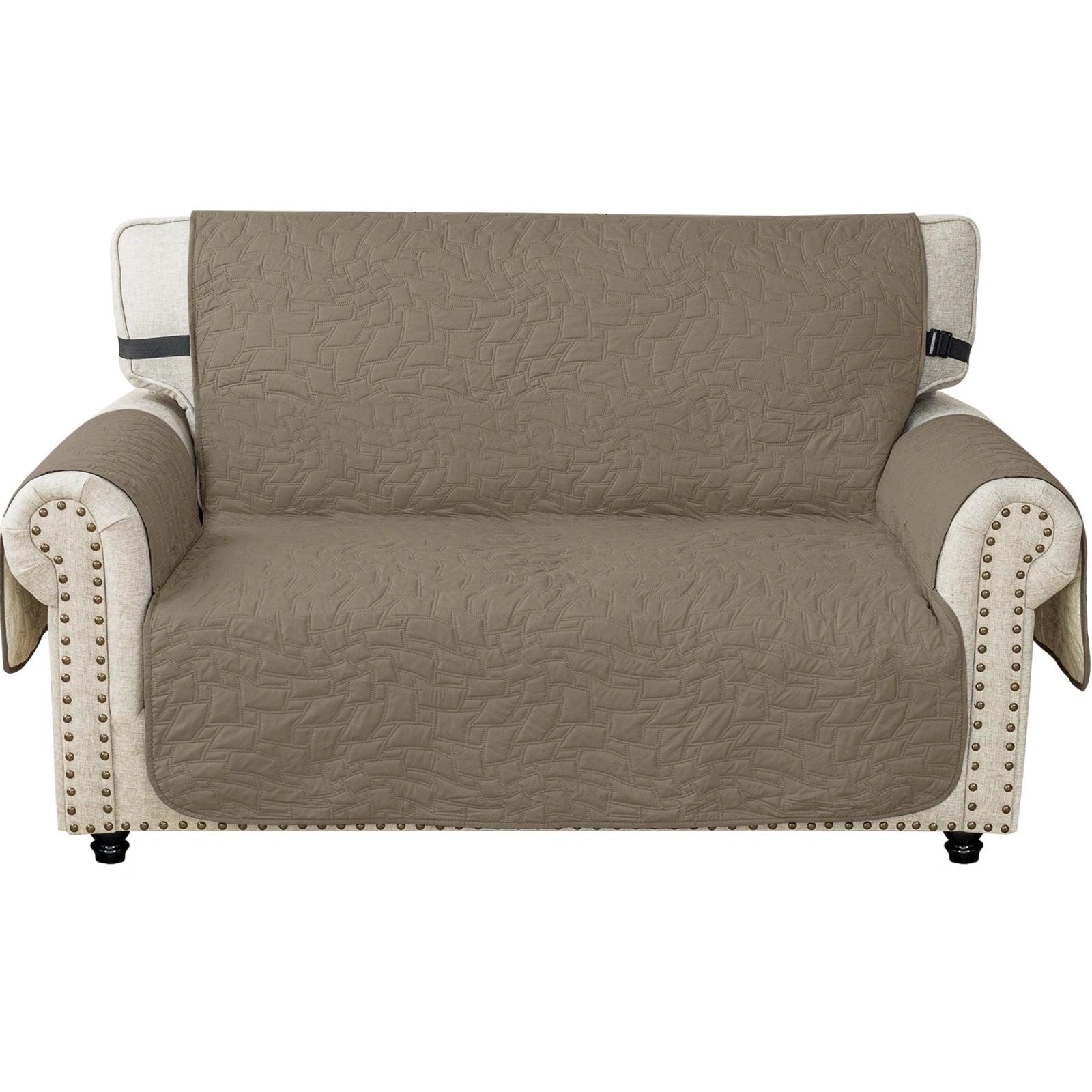 YSTYLE Waterproof 2 Seater Sofa Cover with Armrests Anti-Slip-YSTYLE