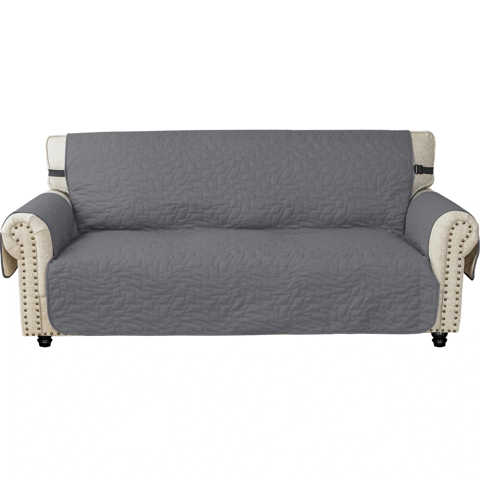 YSTYLE 3 Seater Sofa Cover – Waterproof, Anti-Slip, Cat Scratch-Resistant, Quilted Protection-Quads Shape