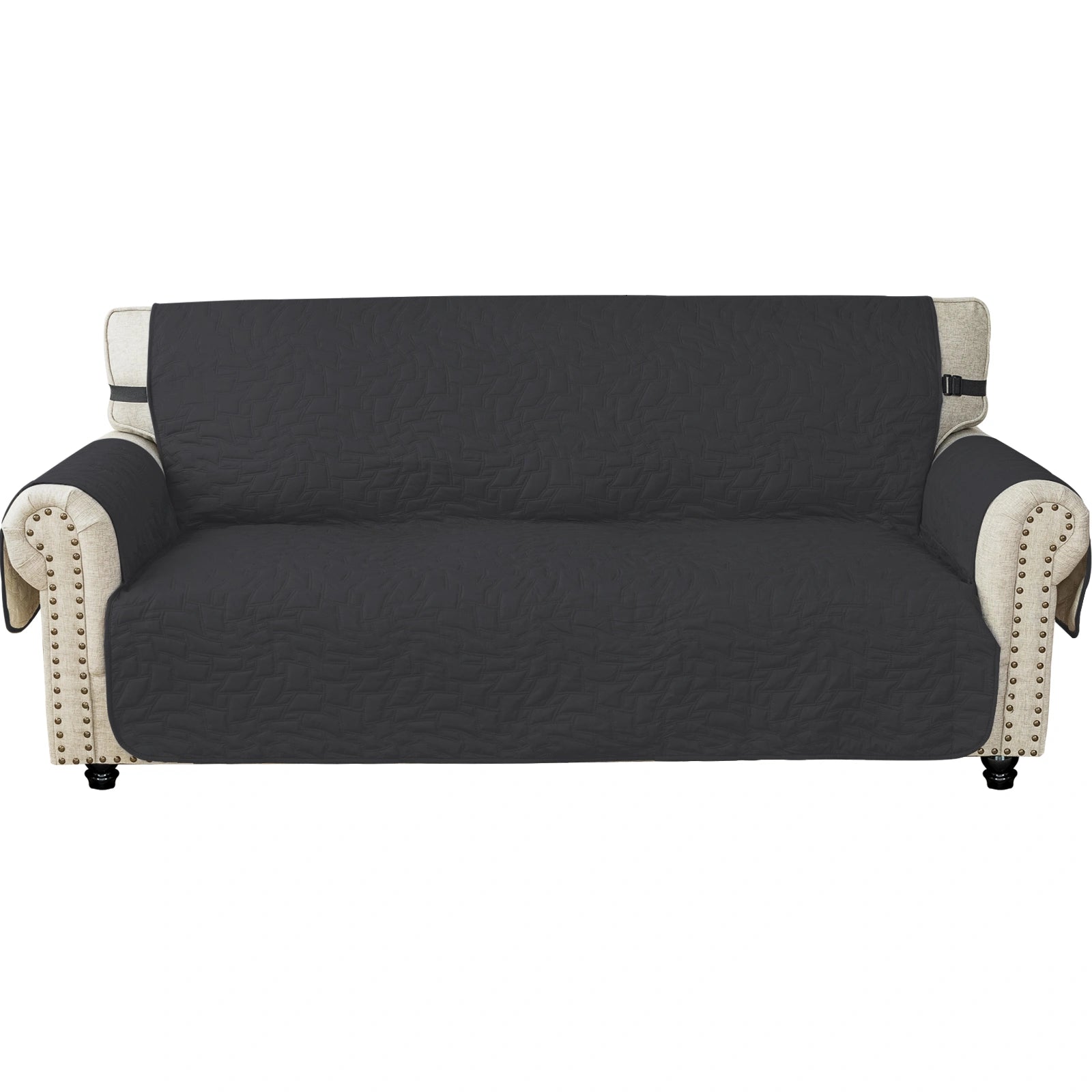 YSTYLE 3 Seater Sofa Cover – Waterproof, Anti-Slip, Cat Scratch-Resistant, Quilted Protection-Quads Shape