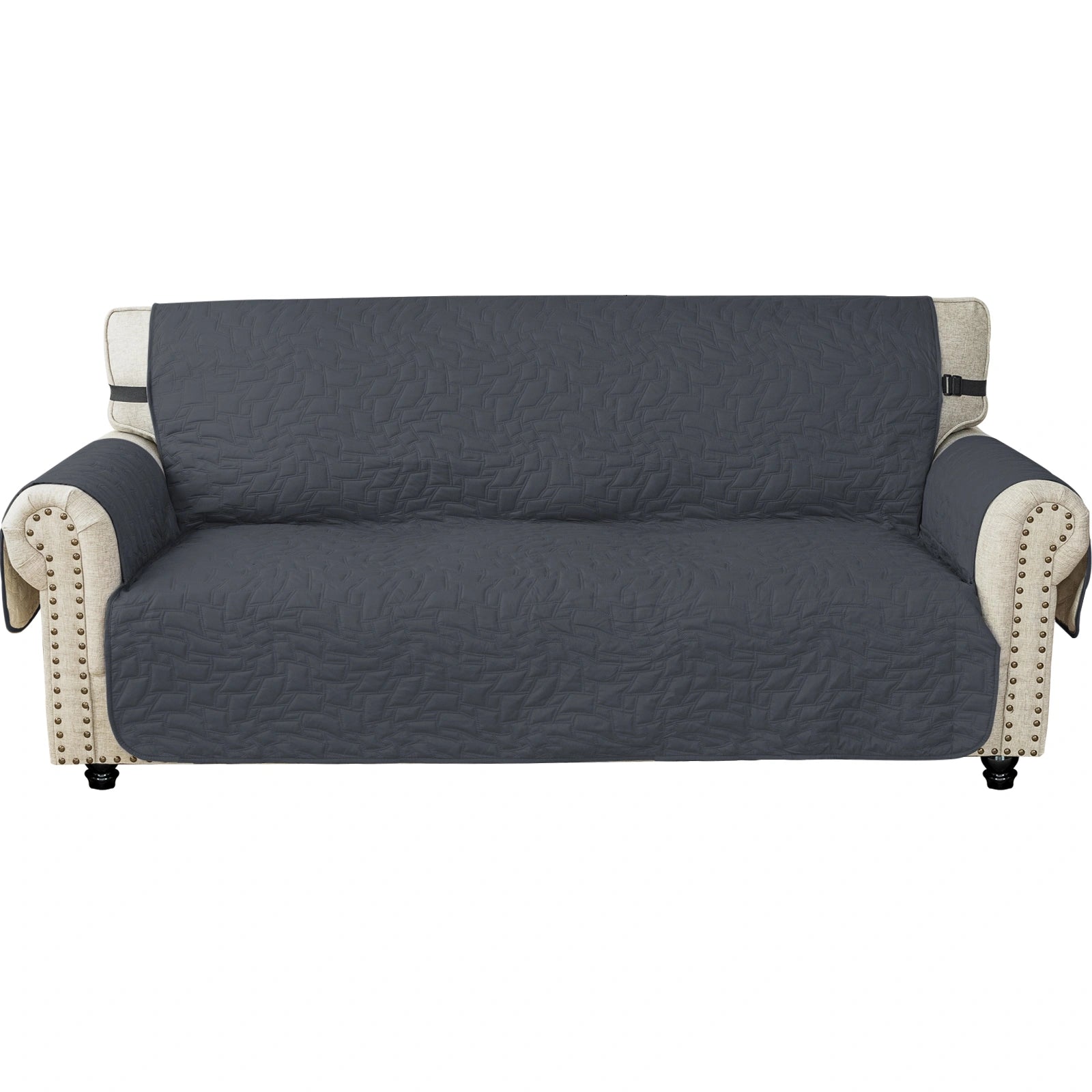 YSTYLE 3 Seater Sofa Cover – Waterproof, Anti-Slip, Cat Scratch-Resistant, Quilted Protection-Quads Shape