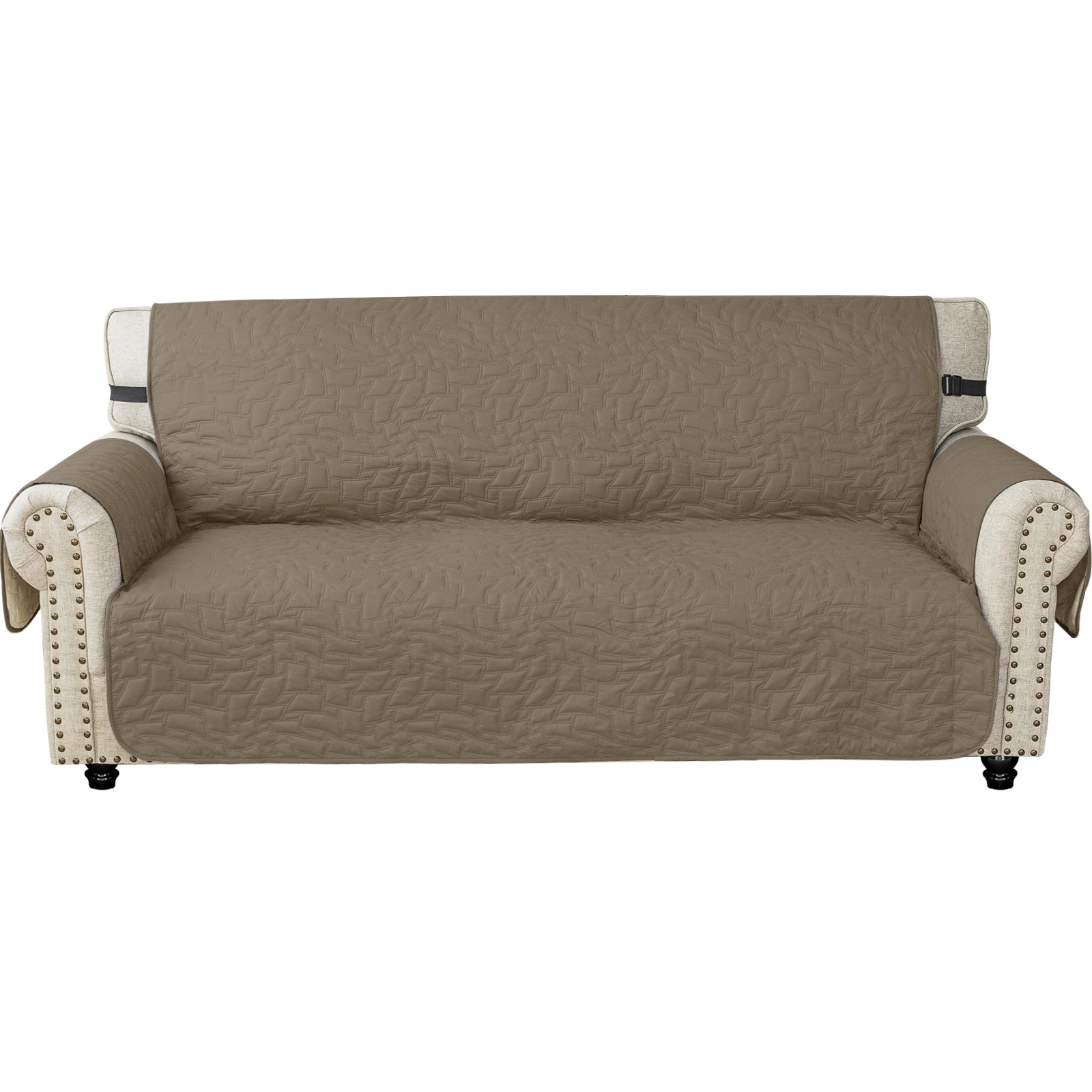 YSTYLE 3 Seater Sofa Cover – Waterproof, Anti-Slip, Cat Scratch-Resistant, Quilted Protection-Quads Shape