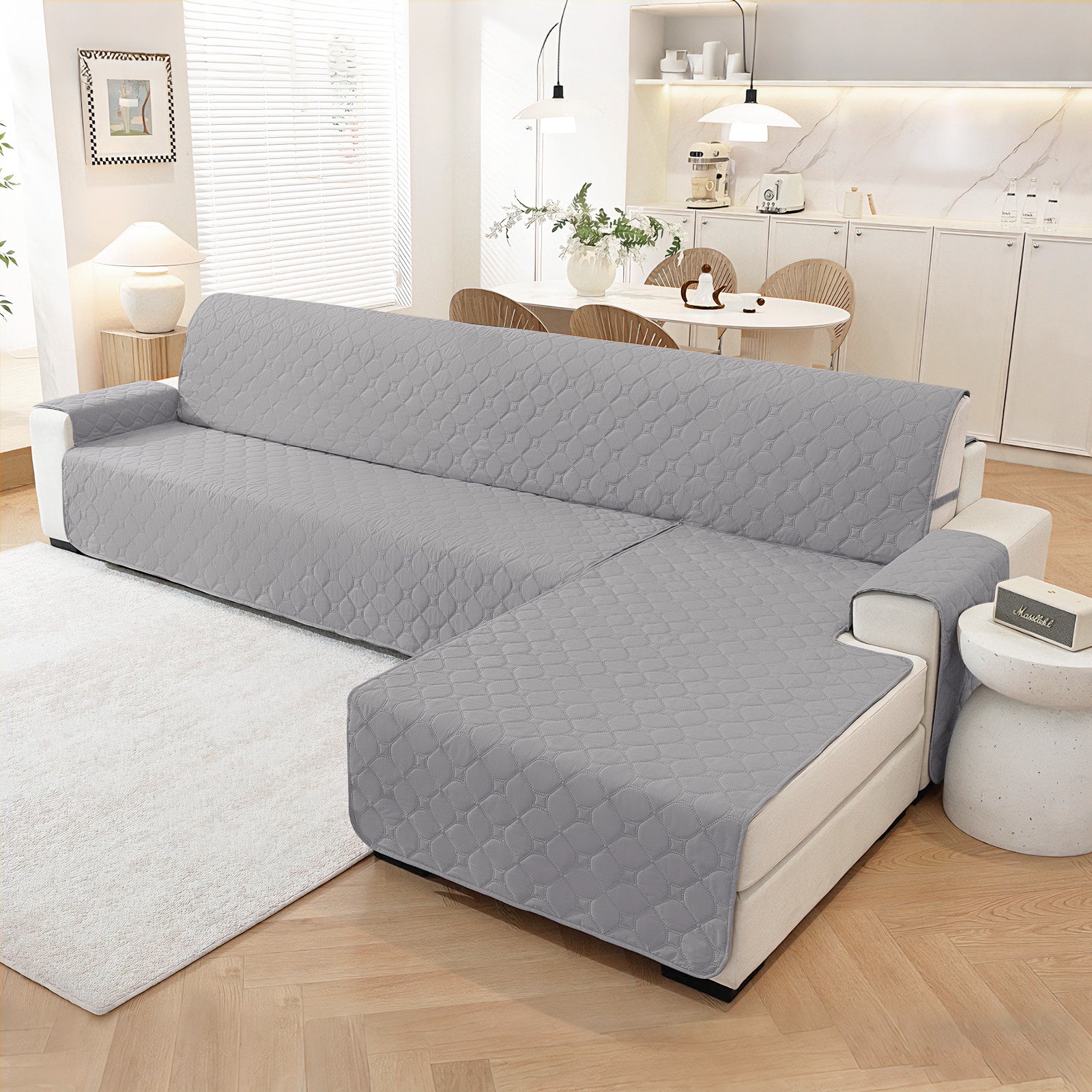 YSTYLE imperméable Reversible Corner canapé couverture L Shape 225CM