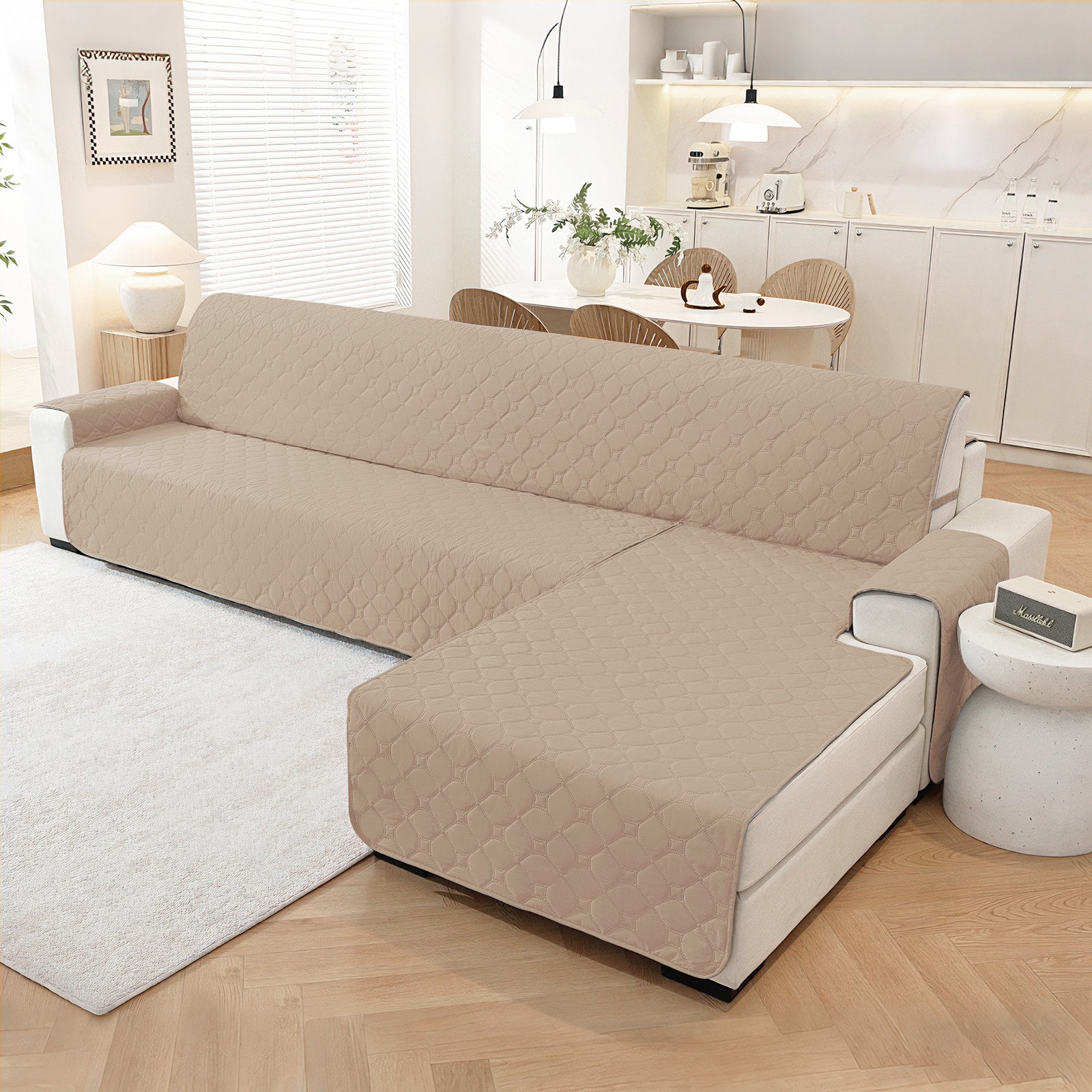 YSTYLE imperméable Reversible Corner canapé couverture L Shape 225CM