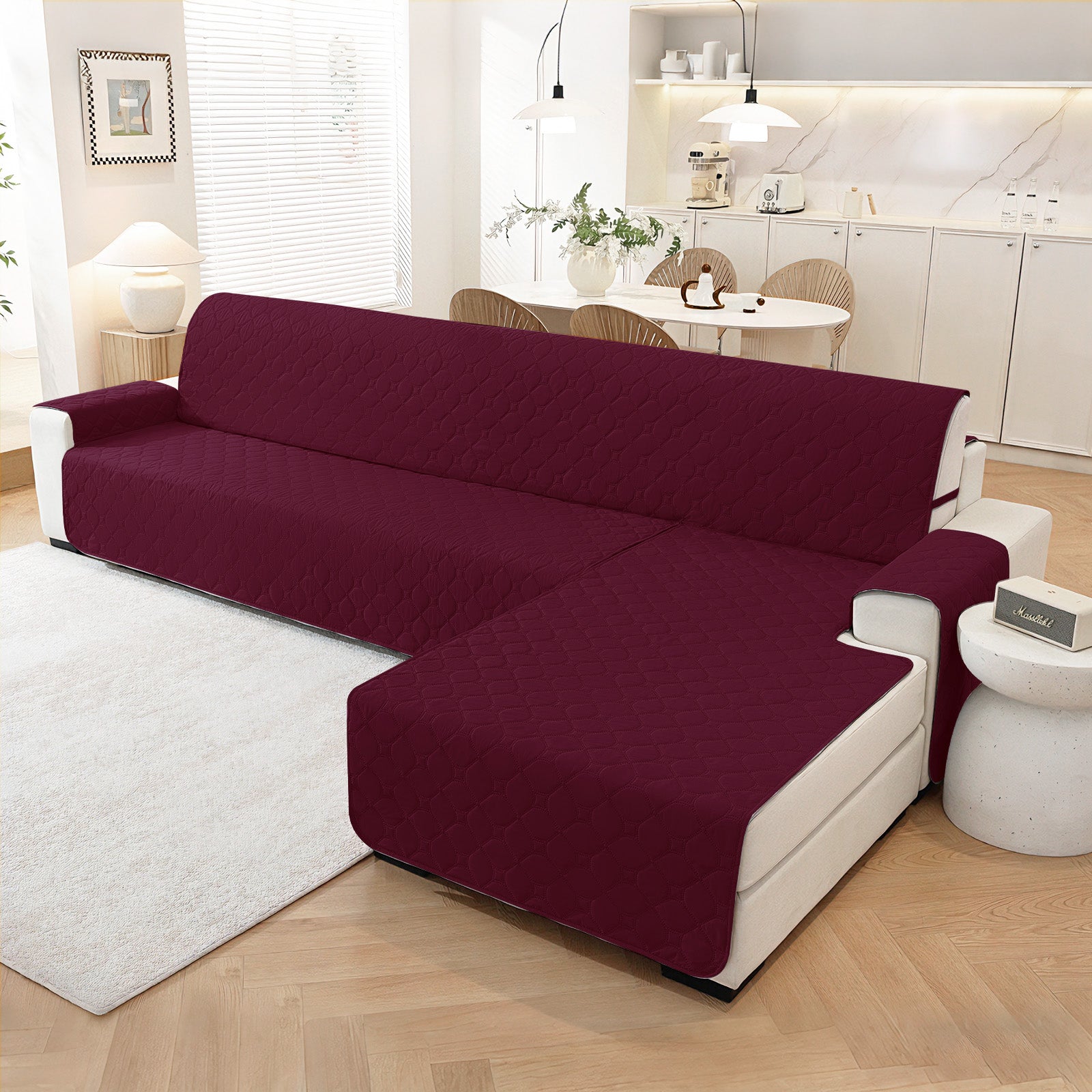 YSTYLE imperméable Reversible Corner canapé couverture L Shape 225CM