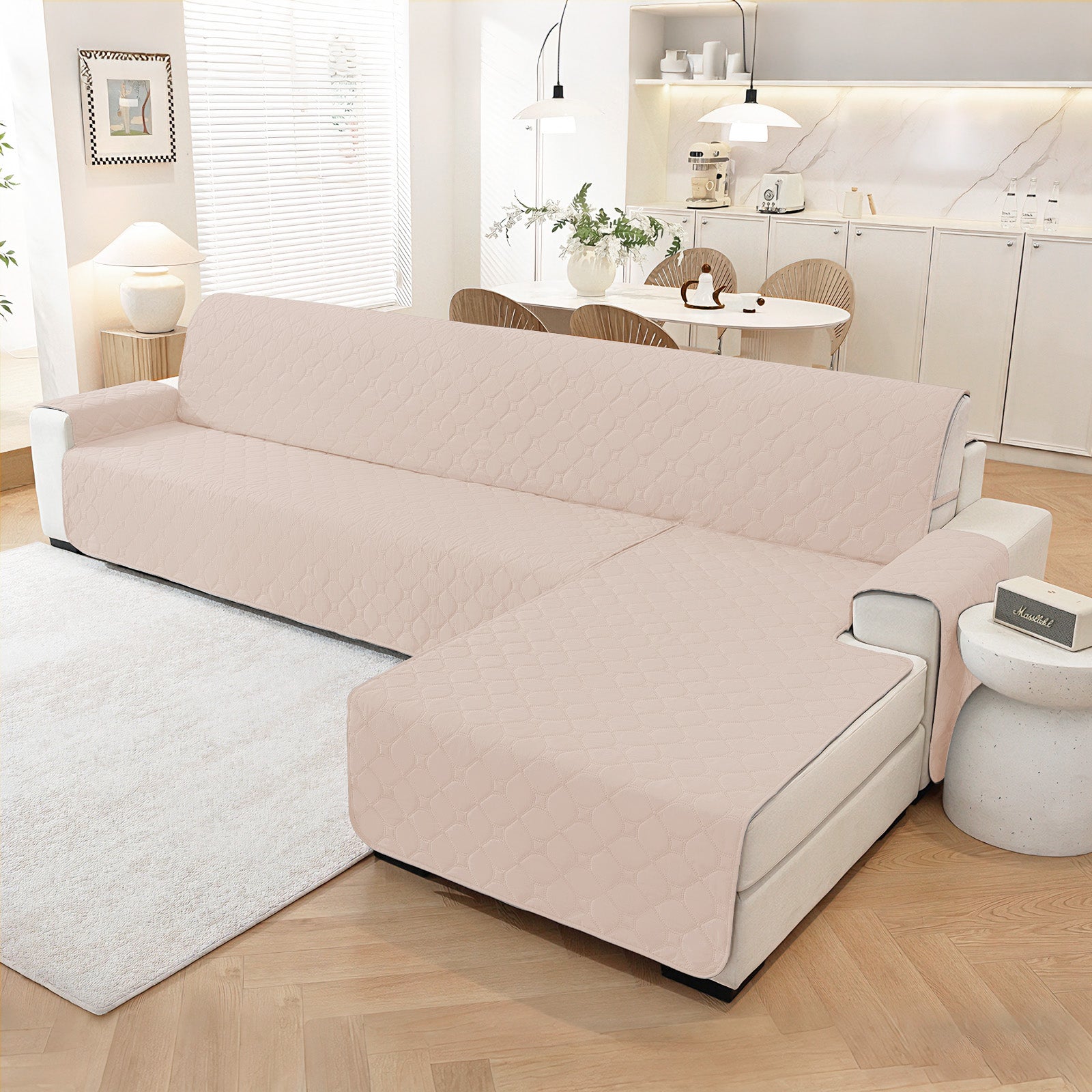 YSTYLE imperméable Reversible Corner canapé couverture L Shape 225CM