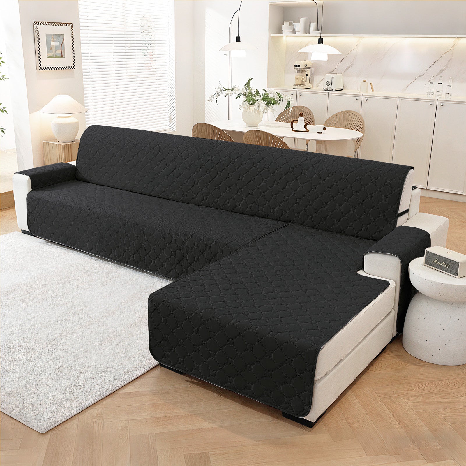 YSTYLE imperméable Reversible Corner canapé couverture L Shape 225CM