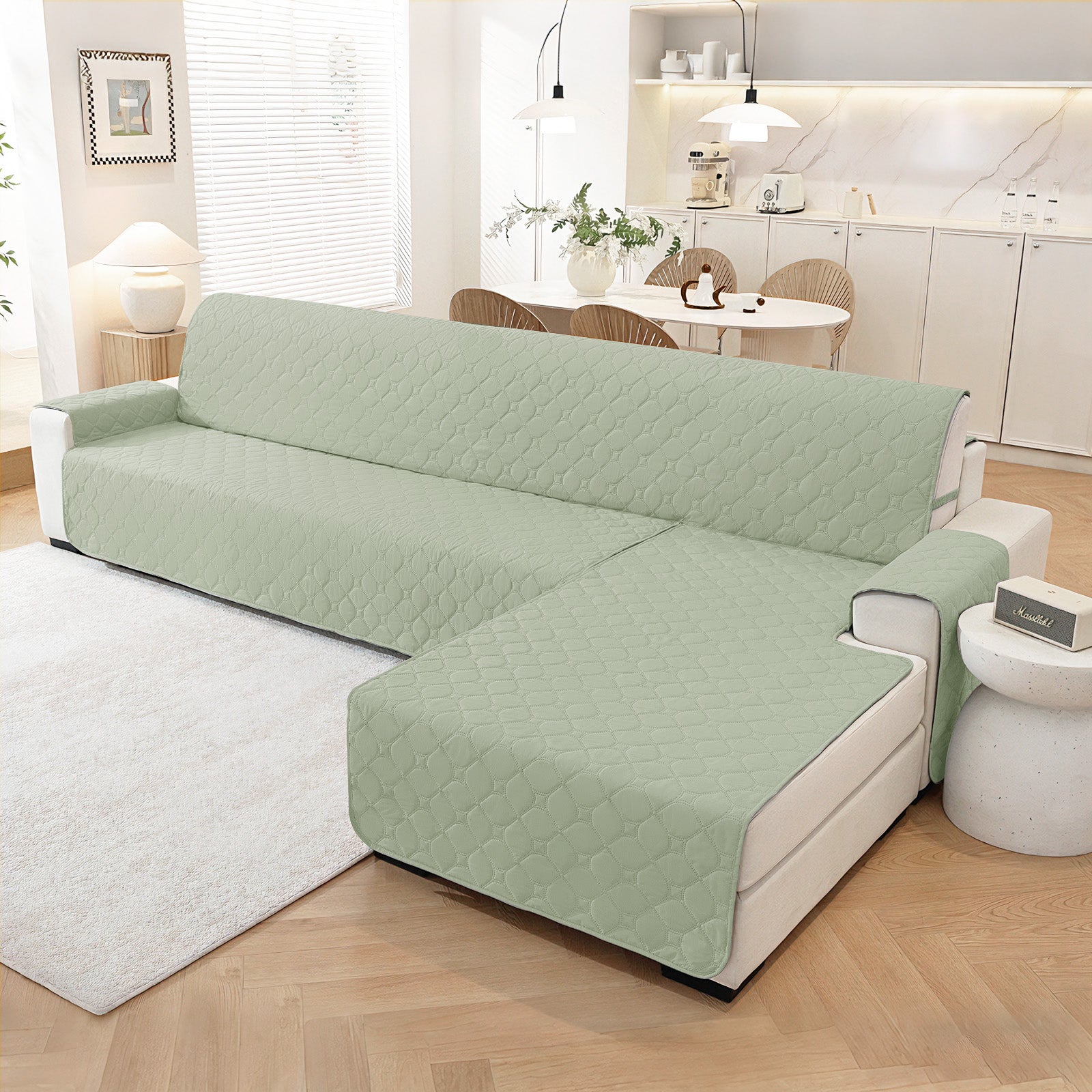 YSTYLE imperméable Reversible Corner canapé couverture L Shape 225CM