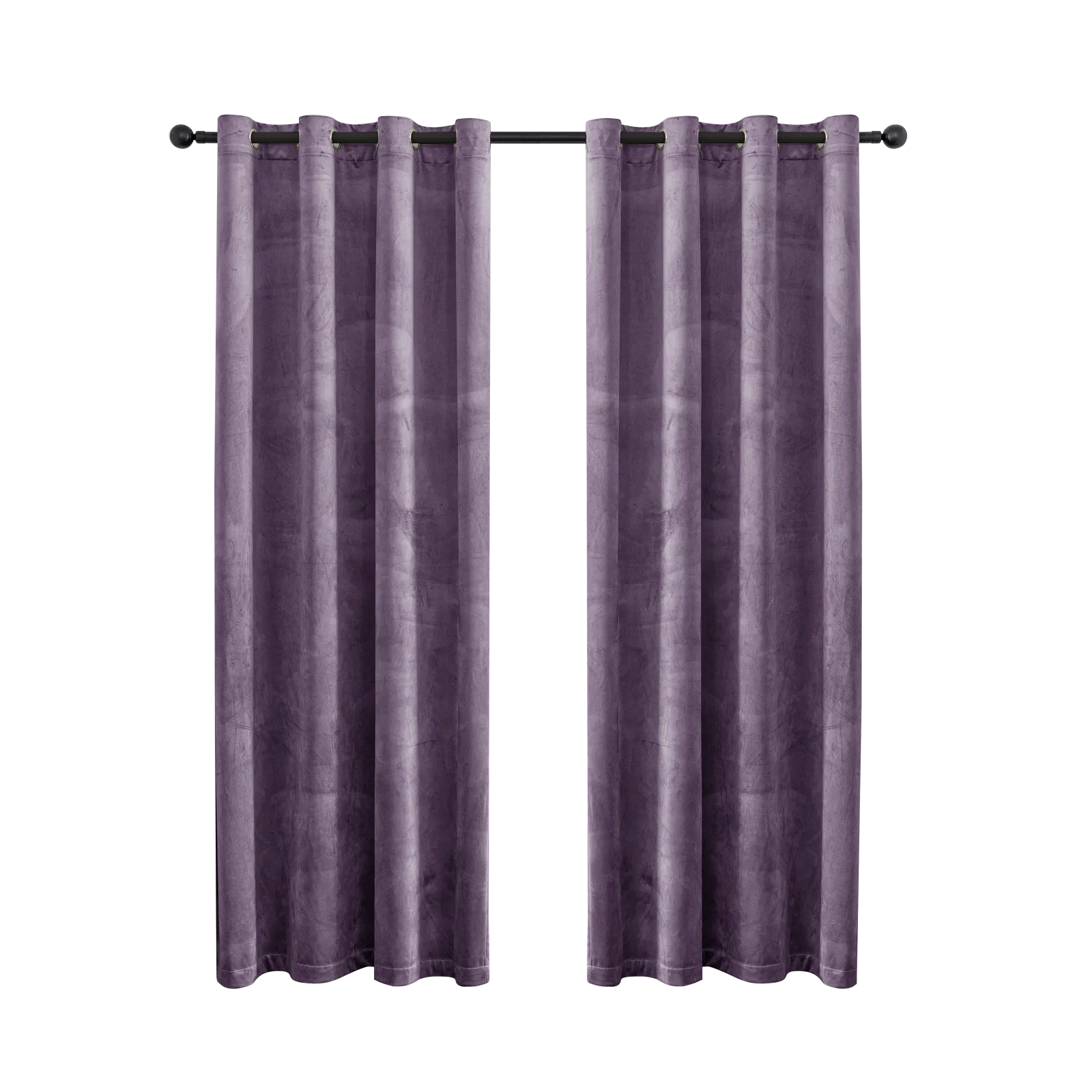 YSTYLE Elegant Velvet Curtains-2 pcs, Blackout & Heat Insulating, Eyelet Drapes for Home Windows