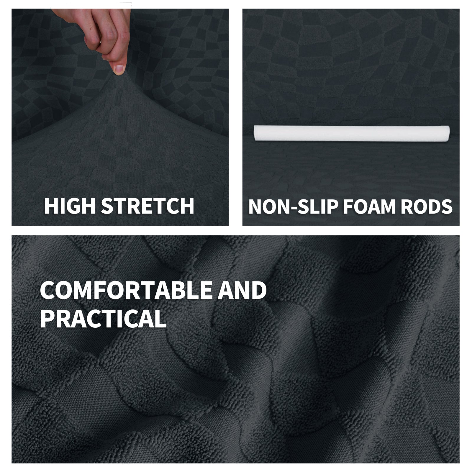 YSTYLE 2 pezzi copertura elastica per divano angolare, 2+2 posti a forma di L