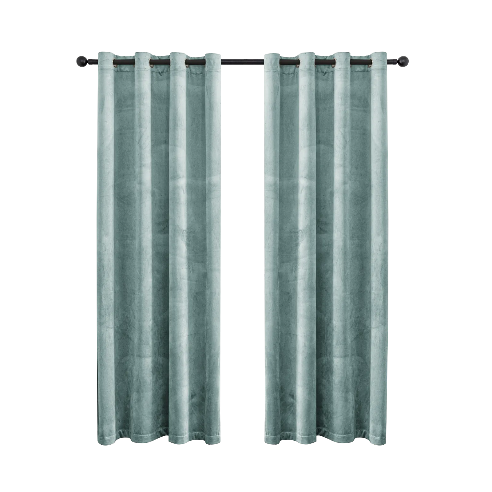 YSTYLE Elegant Velvet Curtains-2 pcs, Blackout & Heat Insulating, Eyelet Drapes for Home Windows