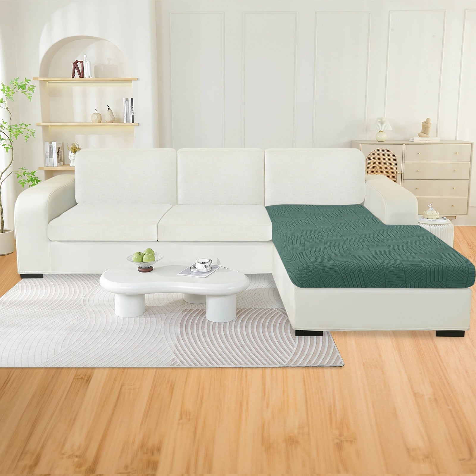 YSTYLE L-Shape Stretch Sofa Seat Cover Geometric Pattern-YSTYLE