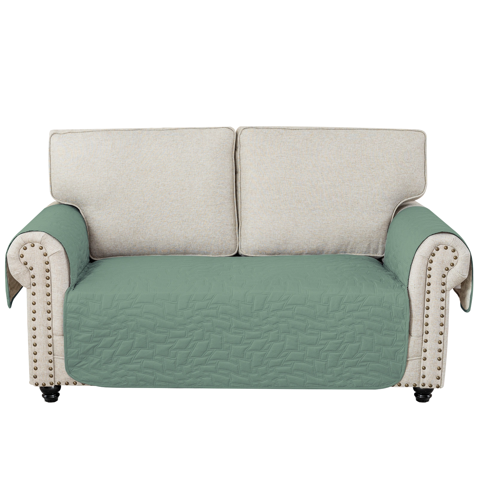 YSTYLE 2 Seater Sofa Cover Universal – Anti-Slip, Pet-Friendly, Couch Protector with Side Pockets