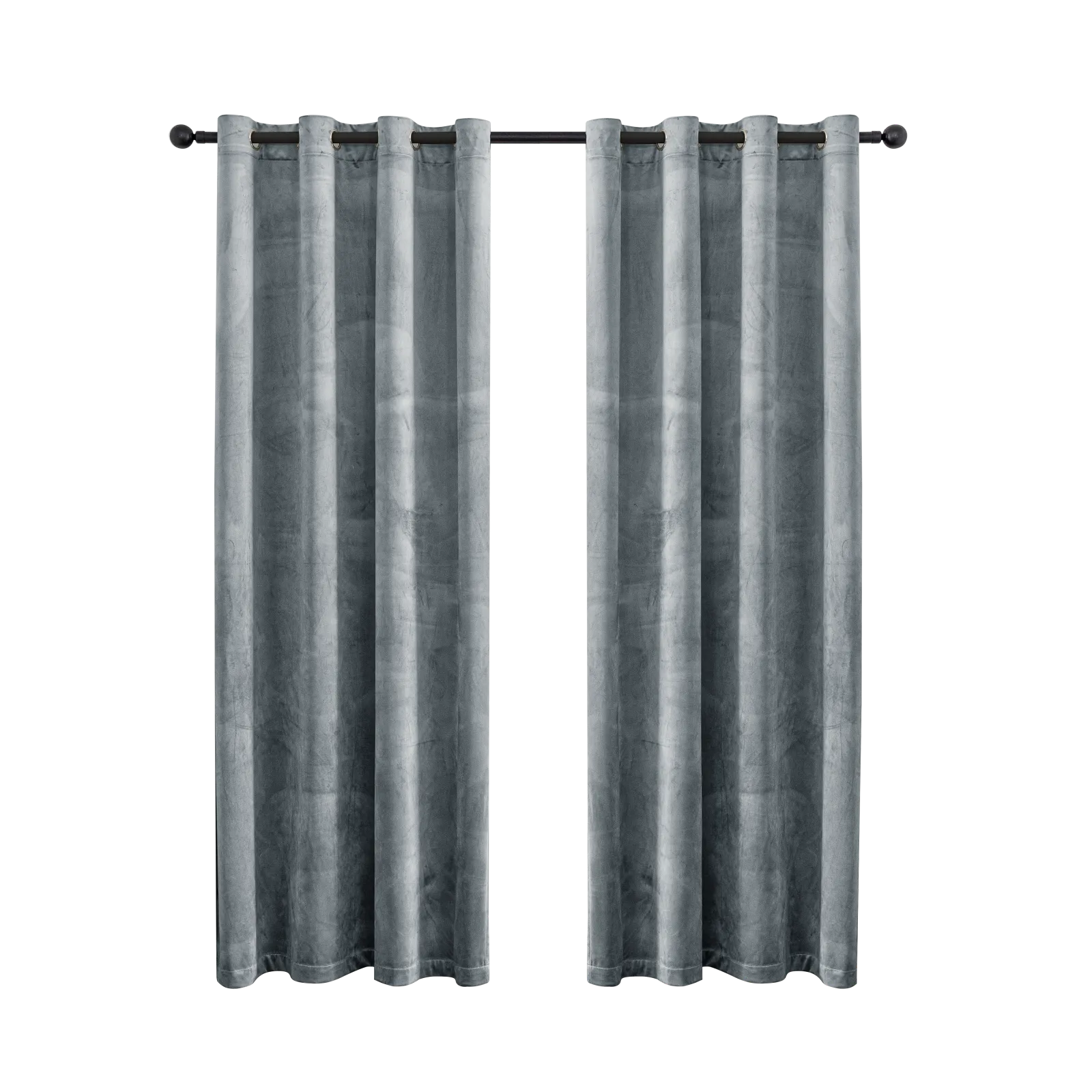 YSTYLE Elegant Velvet Curtains-2 pcs, Blackout & Heat Insulating, Eyelet Drapes for Home Windows