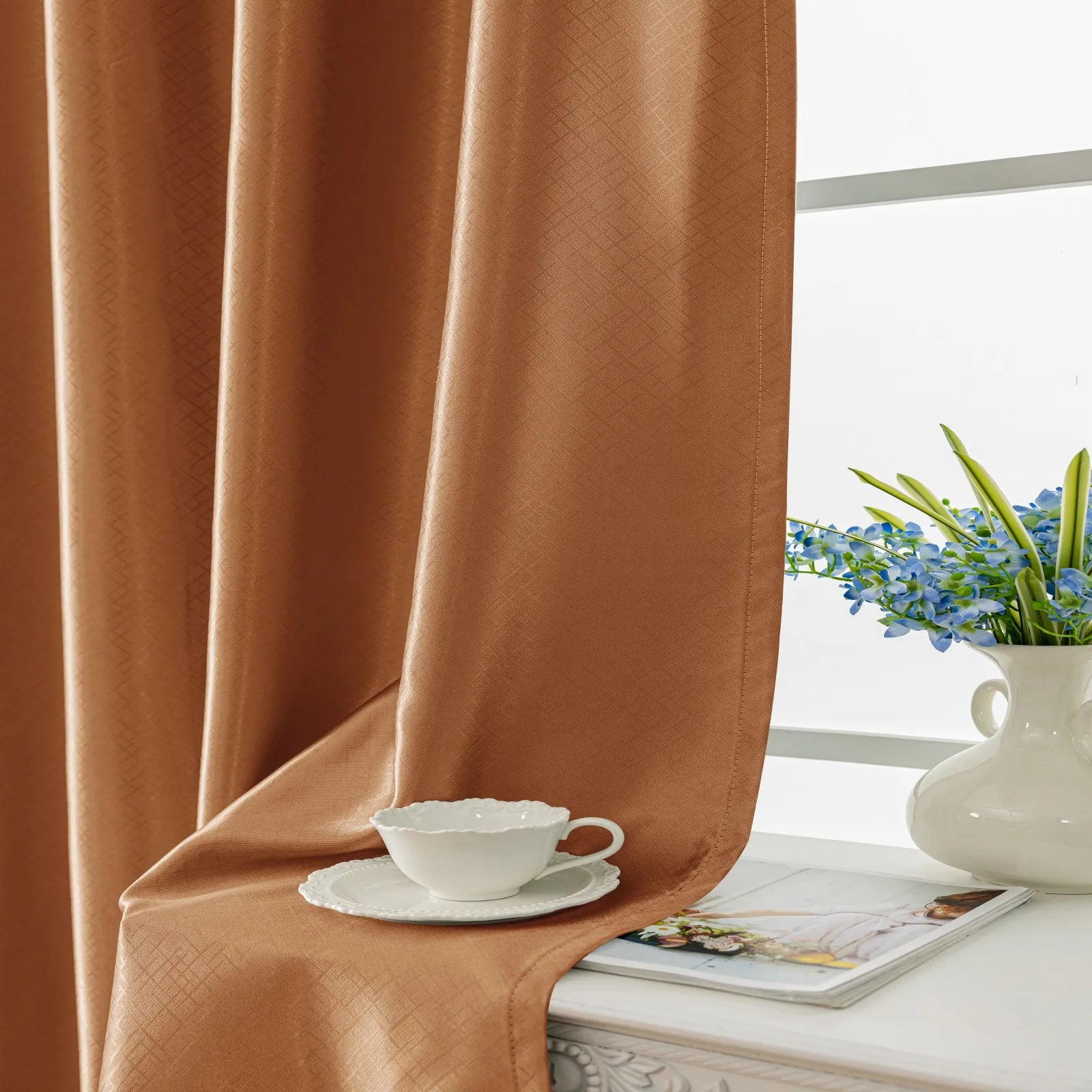 YSTYLE 2 Pieces Interior Curtains Blackout Thermal Insulated-YSTYLE