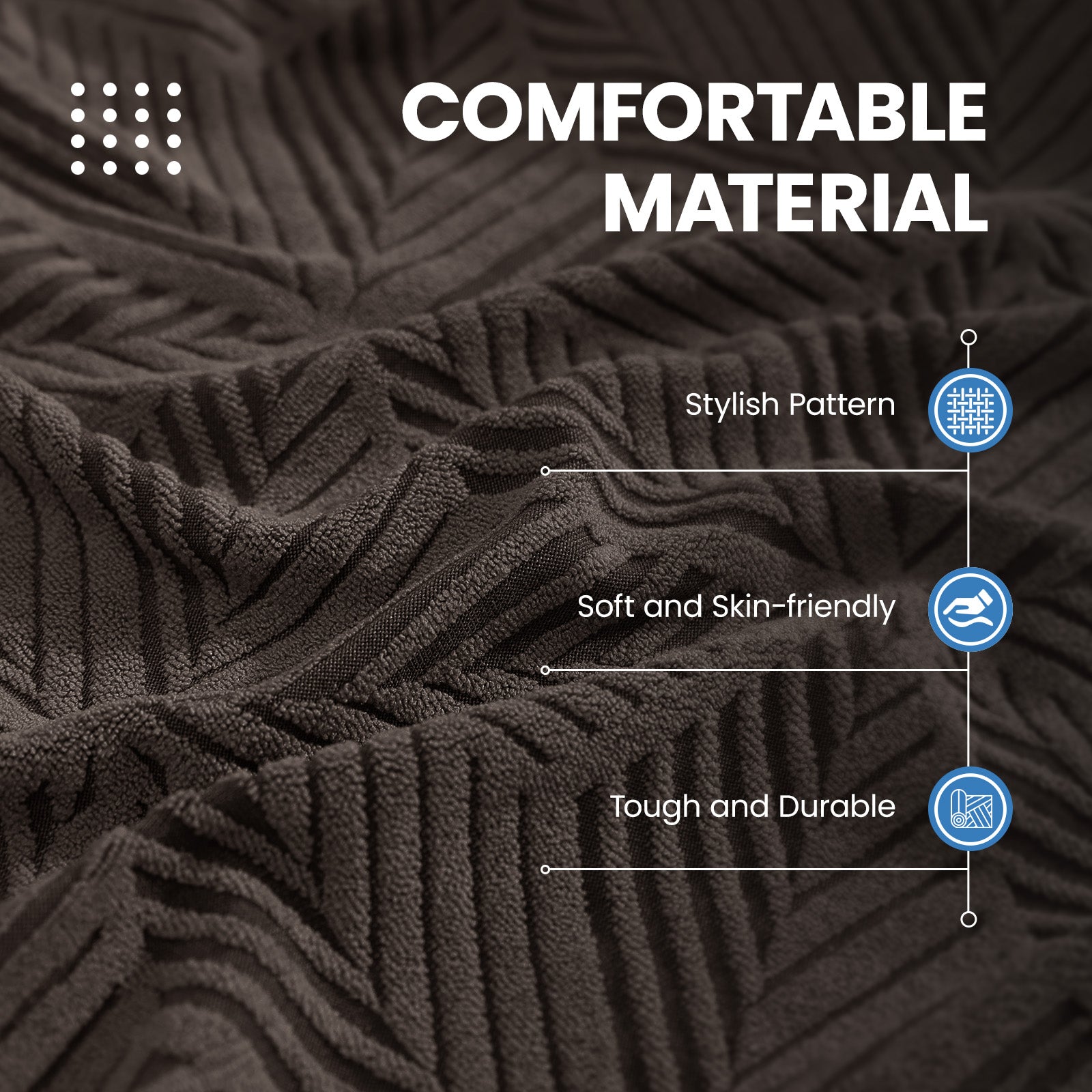 Ystyle 2 Seater Elastic Sofa Cushion Covers, Separate Sofa Seat Cushion Slipcovers, Universal Stretch Sofa Seat Protectors