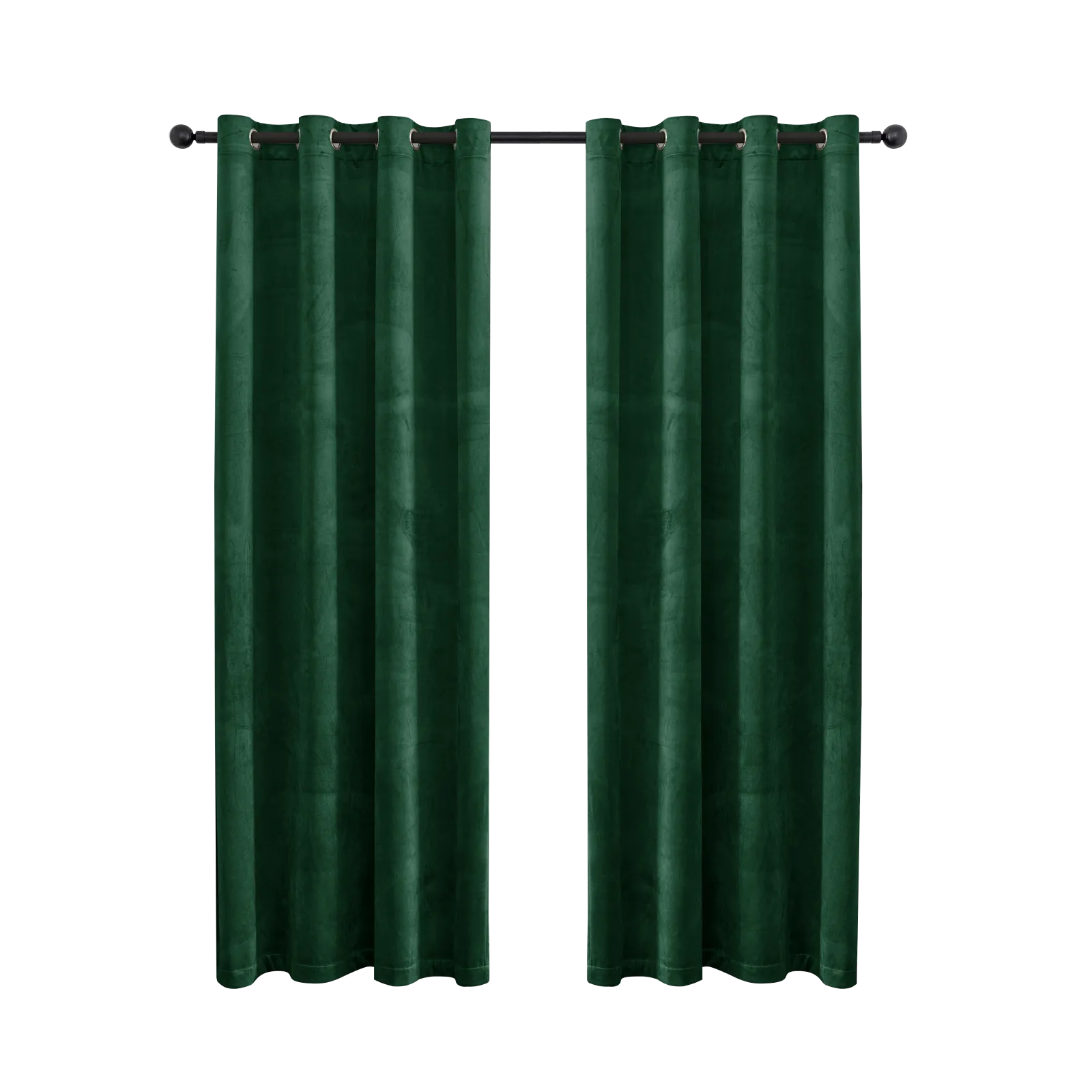 YSTYLE Elegant Velvet Curtains-2 pcs, Blackout & Heat Insulating, Eyelet Drapes for Home Windows