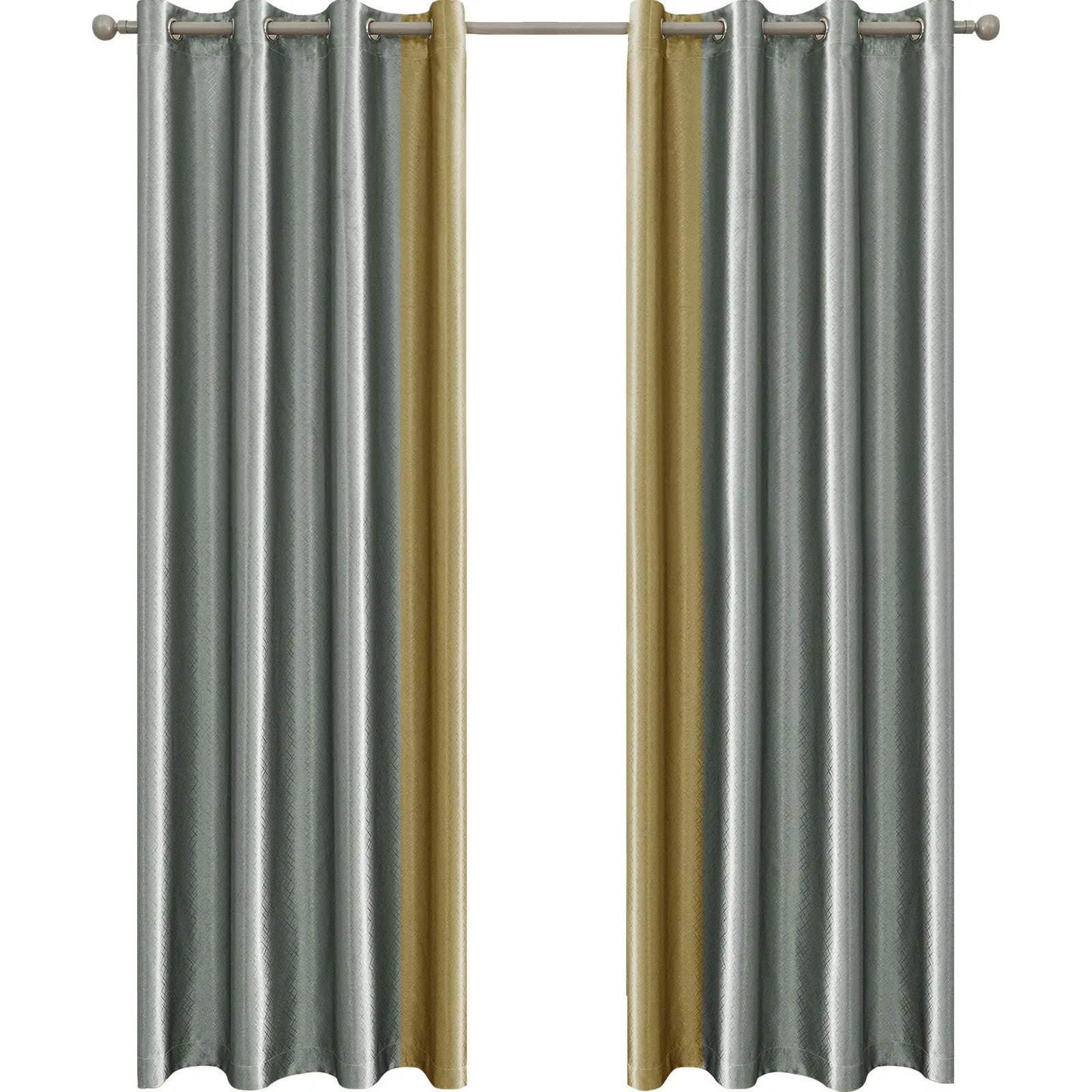 YSTYLE Indoor 2 pcs - Modern Blackout CurtainsBlackout Glossy