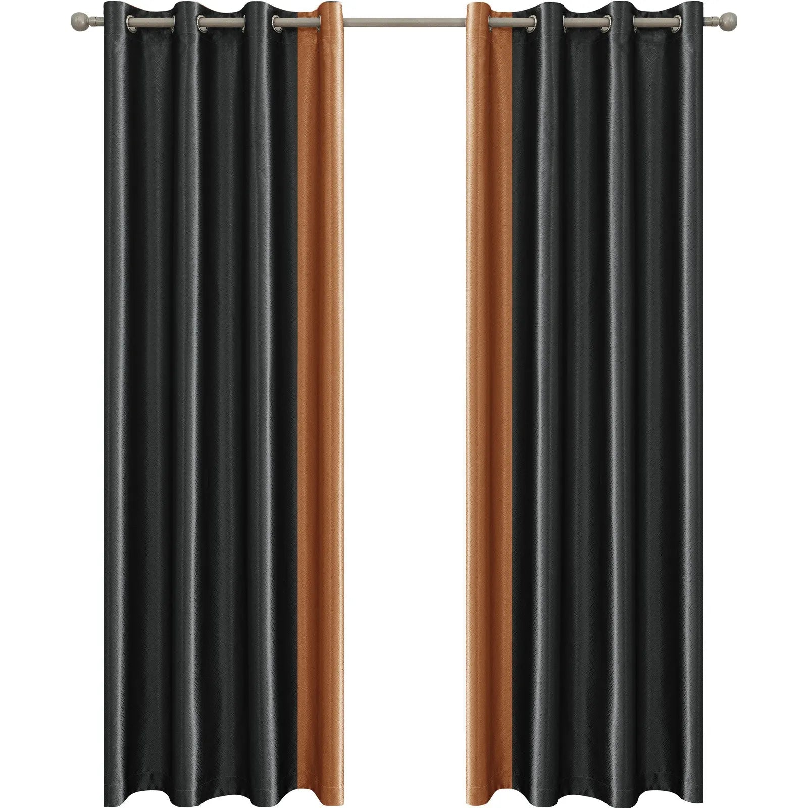 YSTYLE Indoor 2 pcs - Modern Blackout CurtainsBlackout Glossy