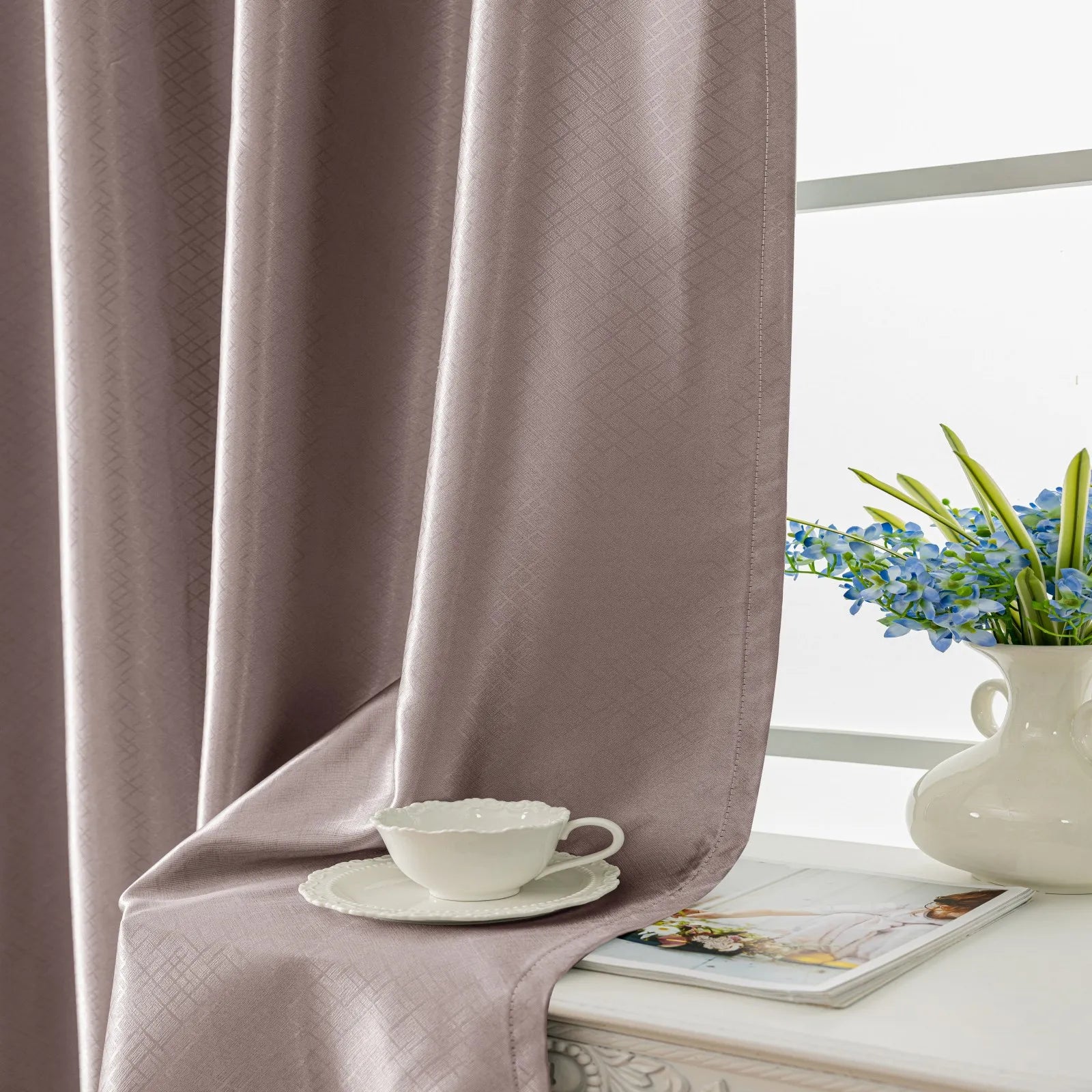 YSTYLE 2 Pieces Interior Curtains Blackout Thermal Insulated-YSTYLE