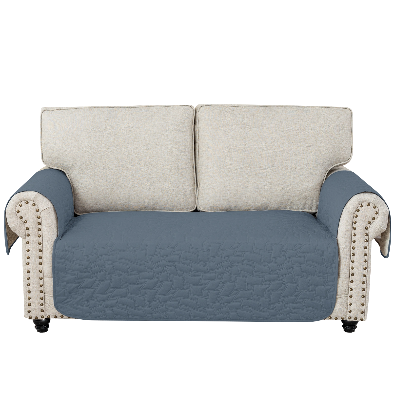 YSTYLE 2 Seater Sofa Cover Universal – Anti-Slip, Pet-Friendly, Couch Protector with Side Pockets