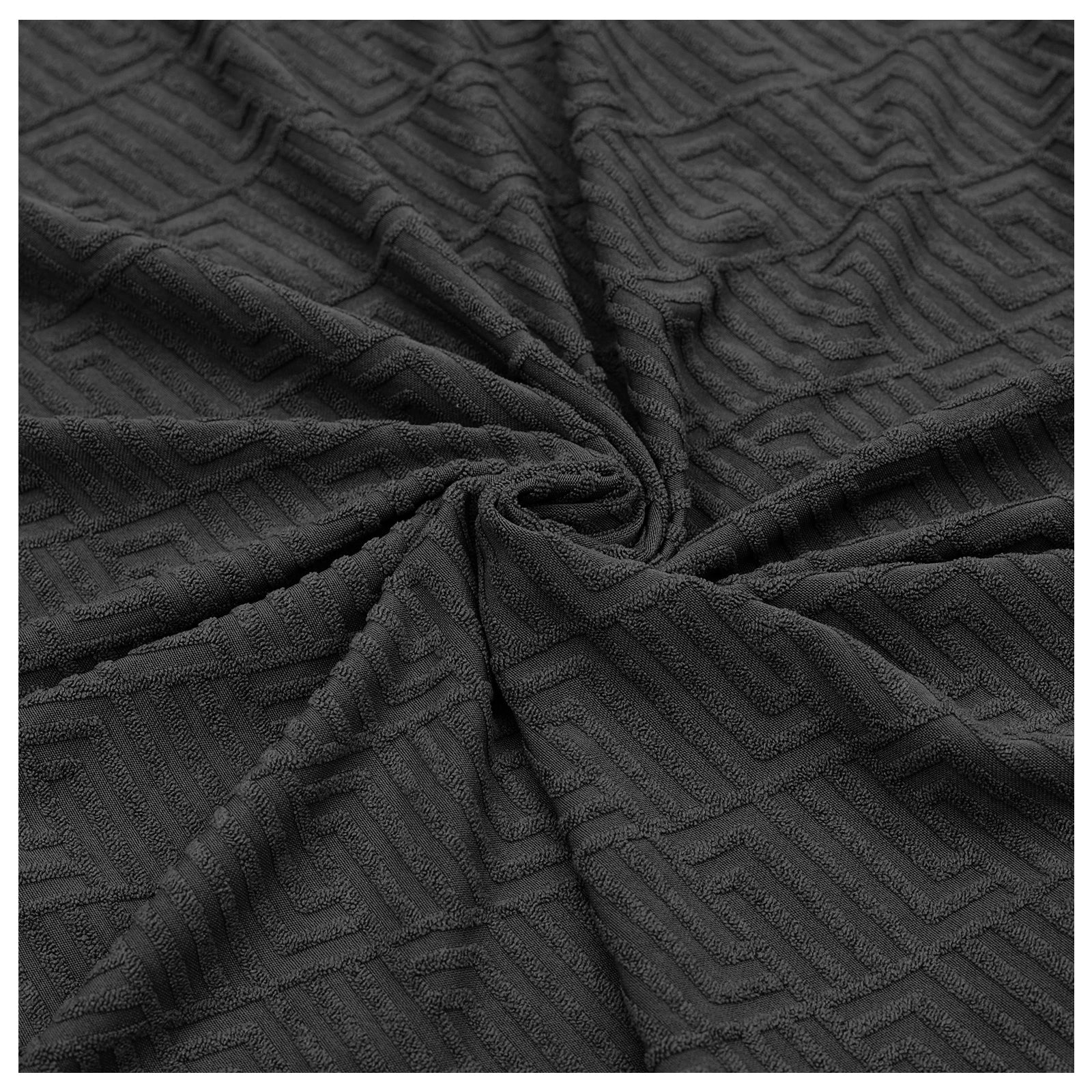 YSTYLE Stretch 1 Seater Sofa Cover with Armrests Geometric Jacquard Pattern-YSTYLE