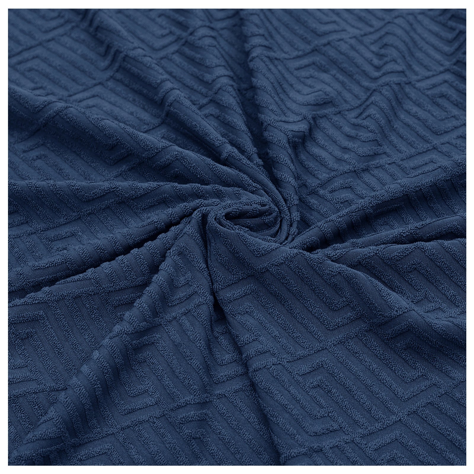 YSTYLE 2 Seater Sofa Cover – Stretch Fit, Pet Scratch Resistant, Geometric Jacquard, Anti-Slip, Washable-Back Shape