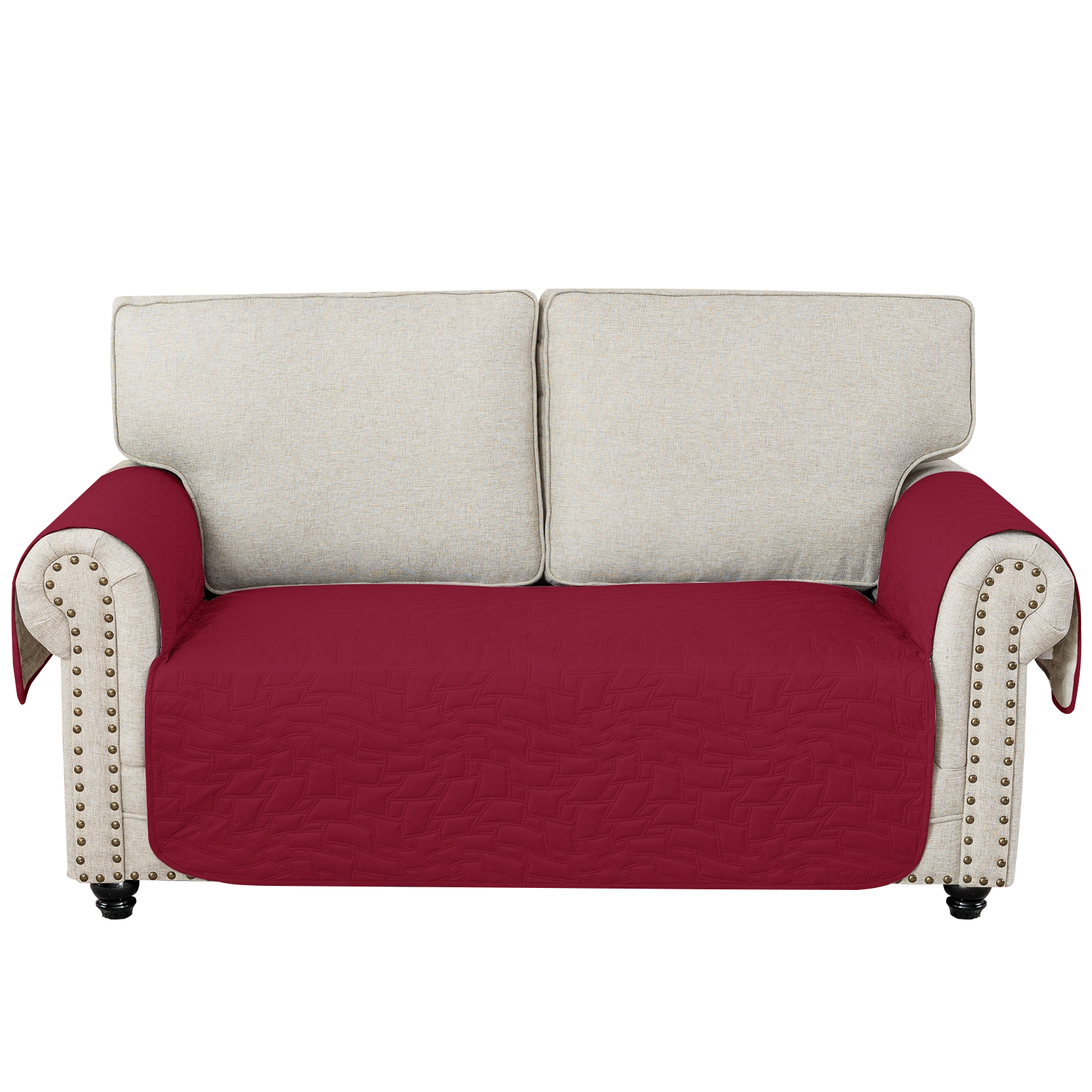 YSTYLE 2 Seater Sofa Cover Universal – Anti-Slip, Pet-Friendly, Couch Protector with Side Pockets