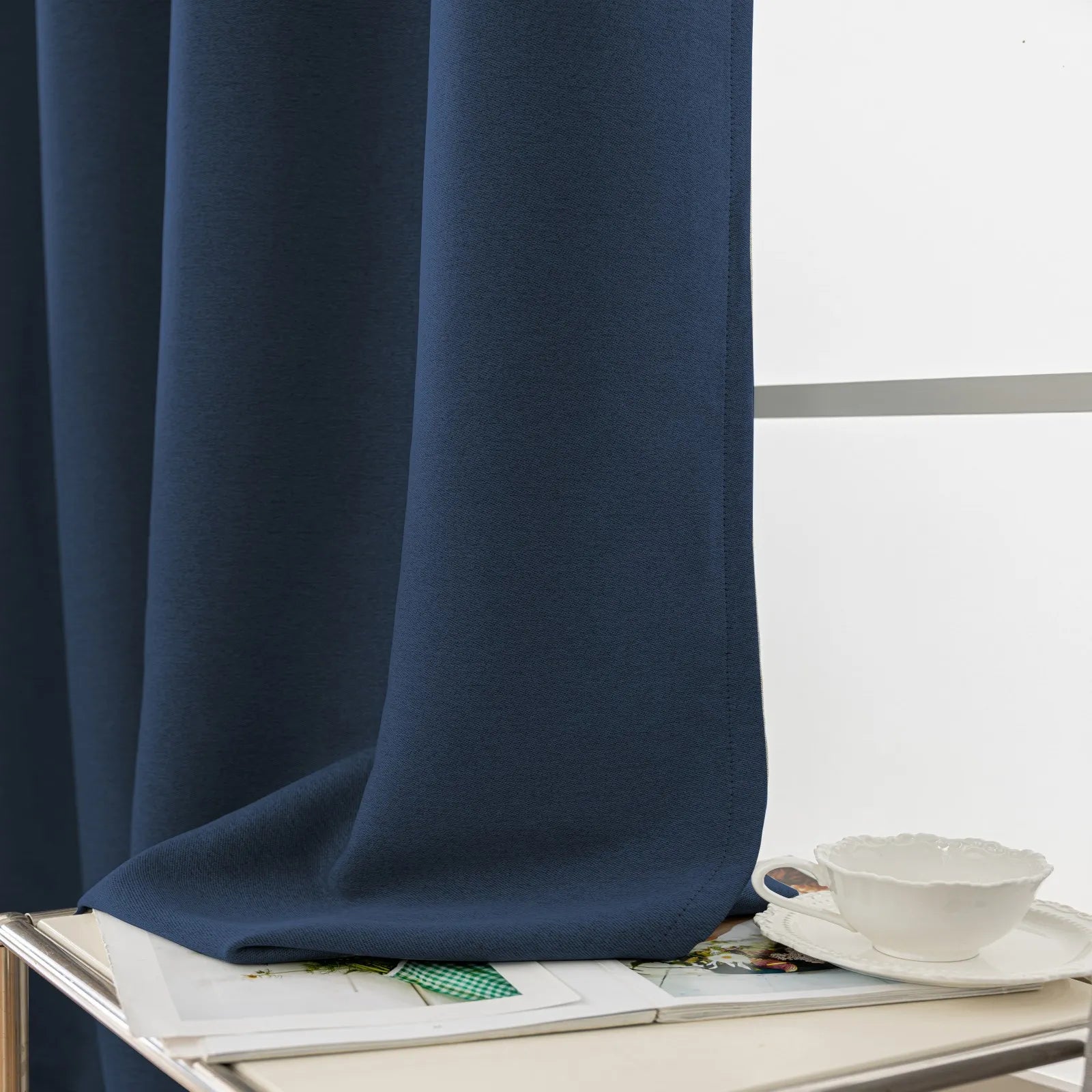 YSTYLE Velvet Curtains – 2 pcs, Blackout, Thermal Insulated, Modern Eyelet Drapes